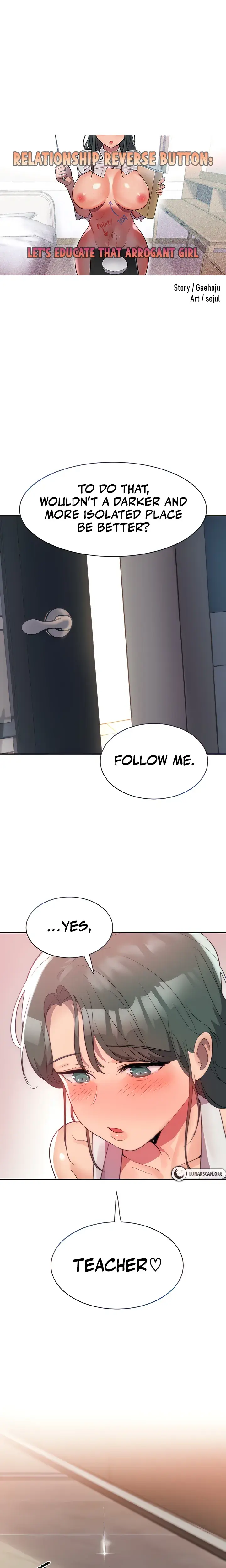 Relationship Reverse Button Lets Educate That Arrogant Girl Chapter 3 - Page 1
