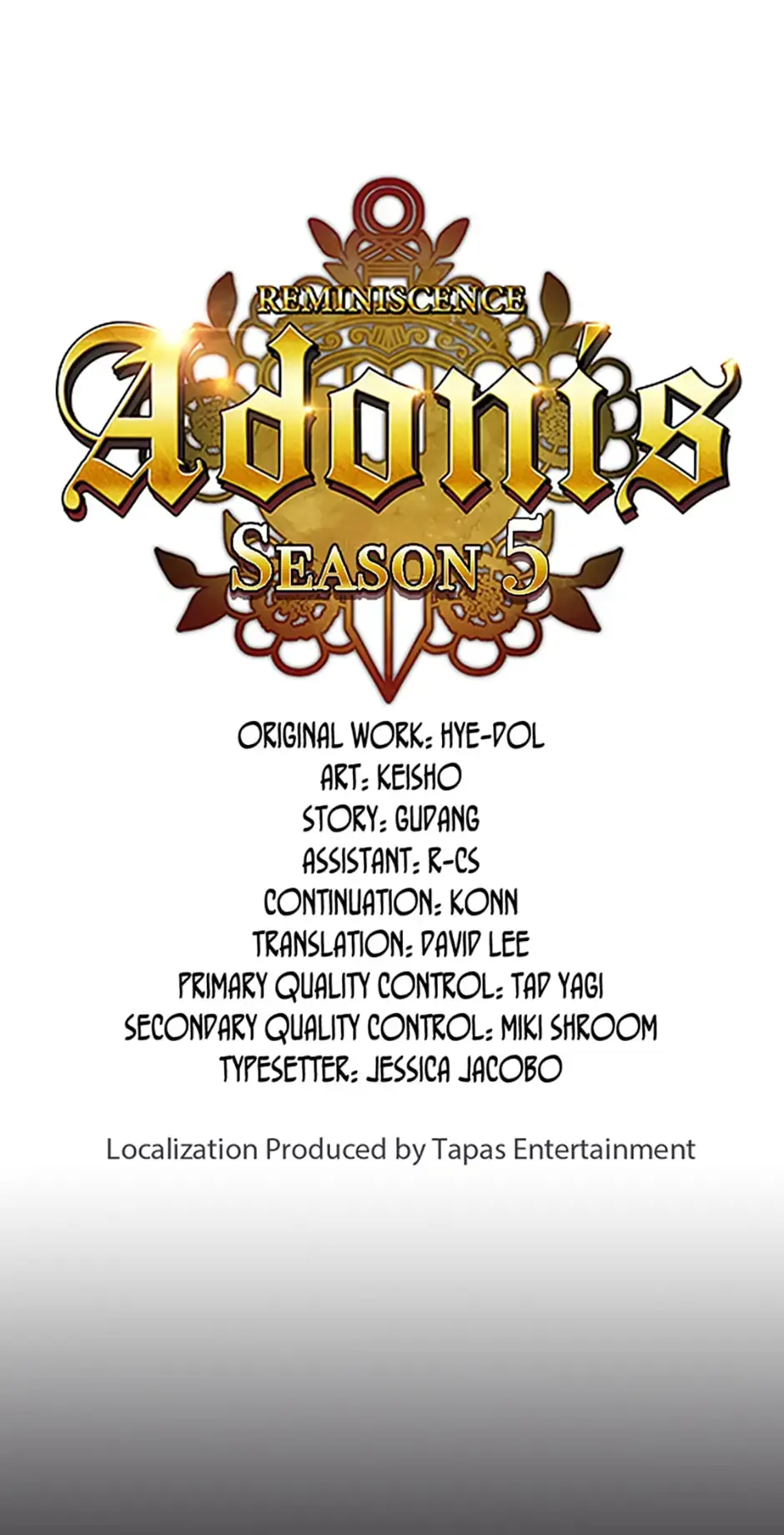 Reminiscence Adonis Manhwa Chapter 218 - Page 1