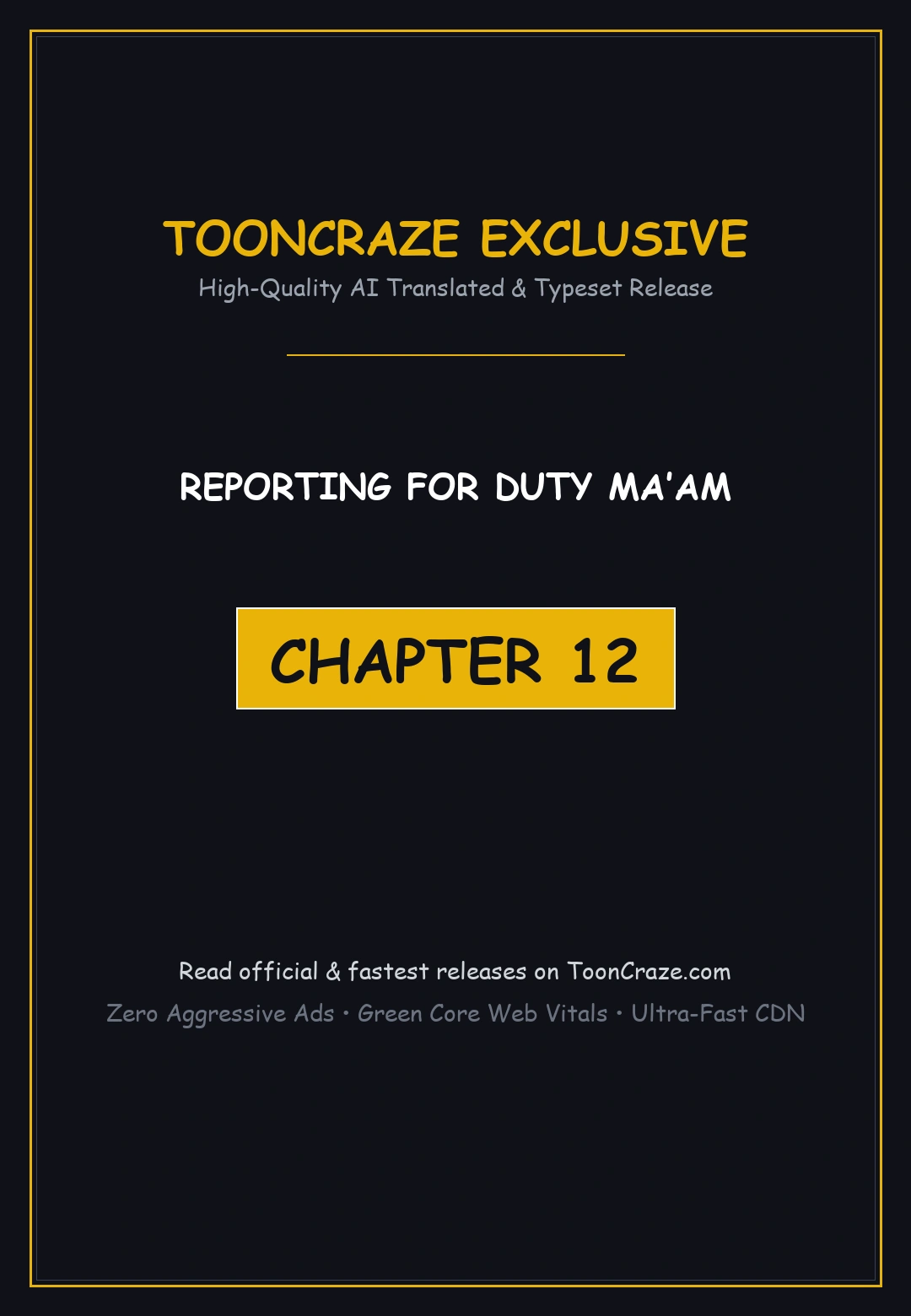 Reporting For Duty Maam Chapter 12 - Page 1