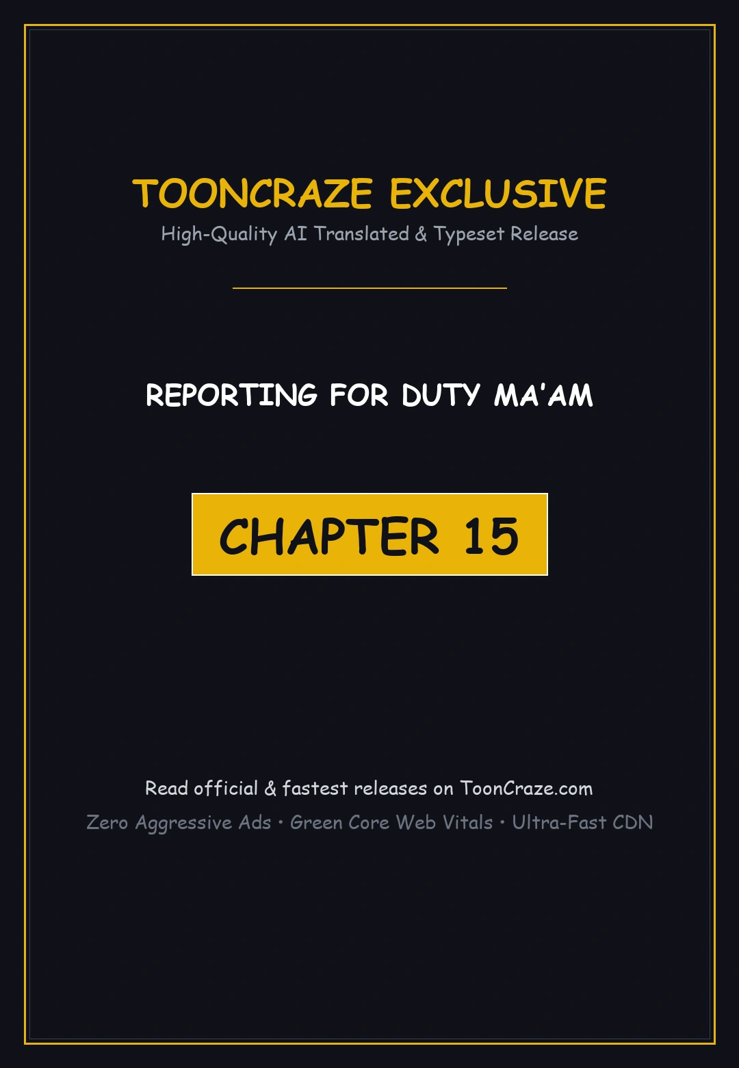 Reporting For Duty Maam Chapter 15 - Page 1