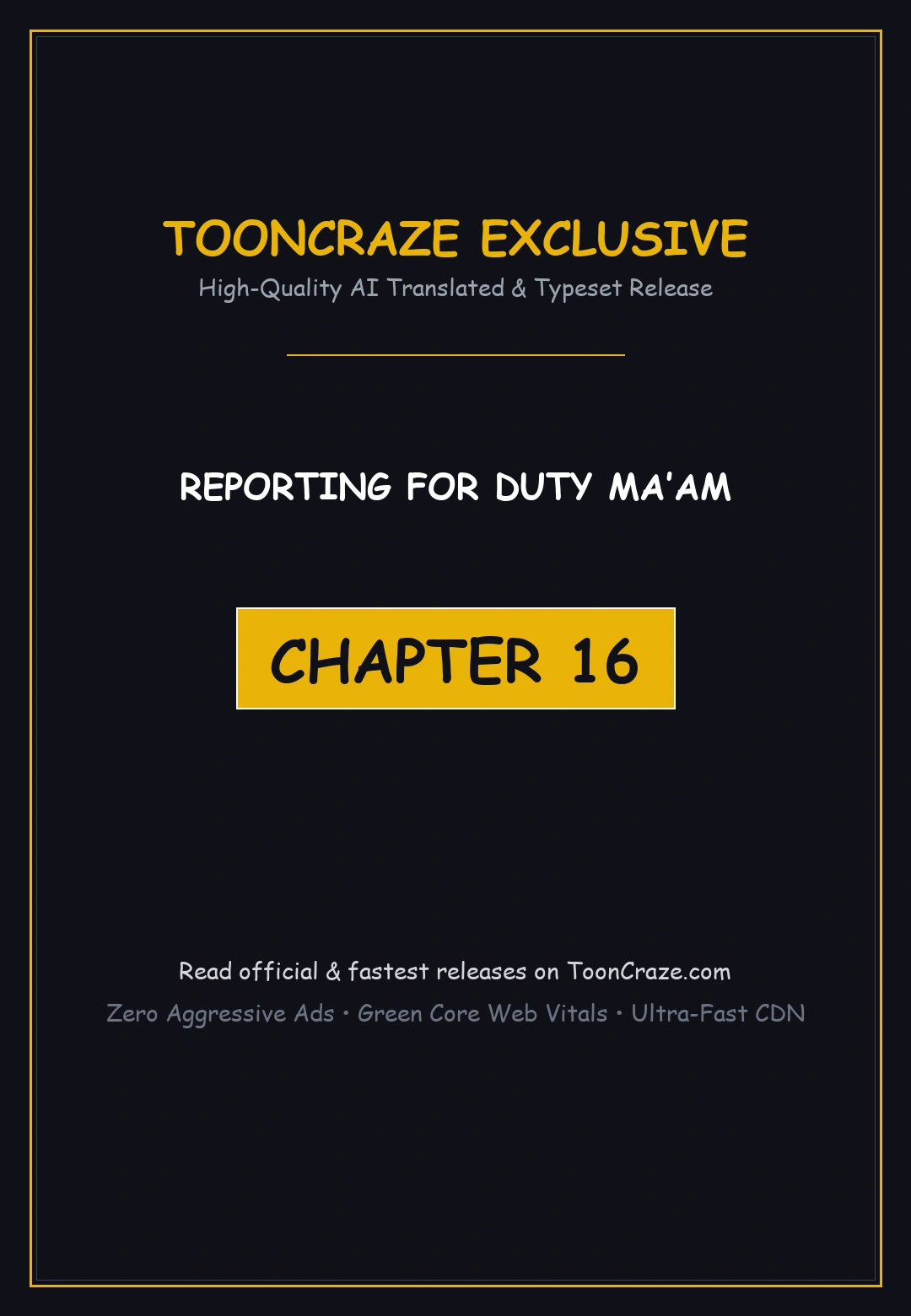 Reporting For Duty Maam Chapter 16 - Page 1
