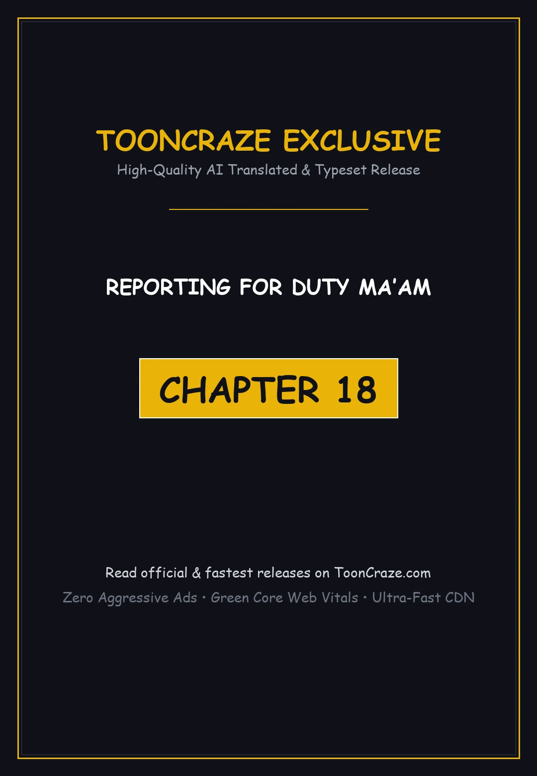 Reporting For Duty Maam Chapter 18 - Page 1