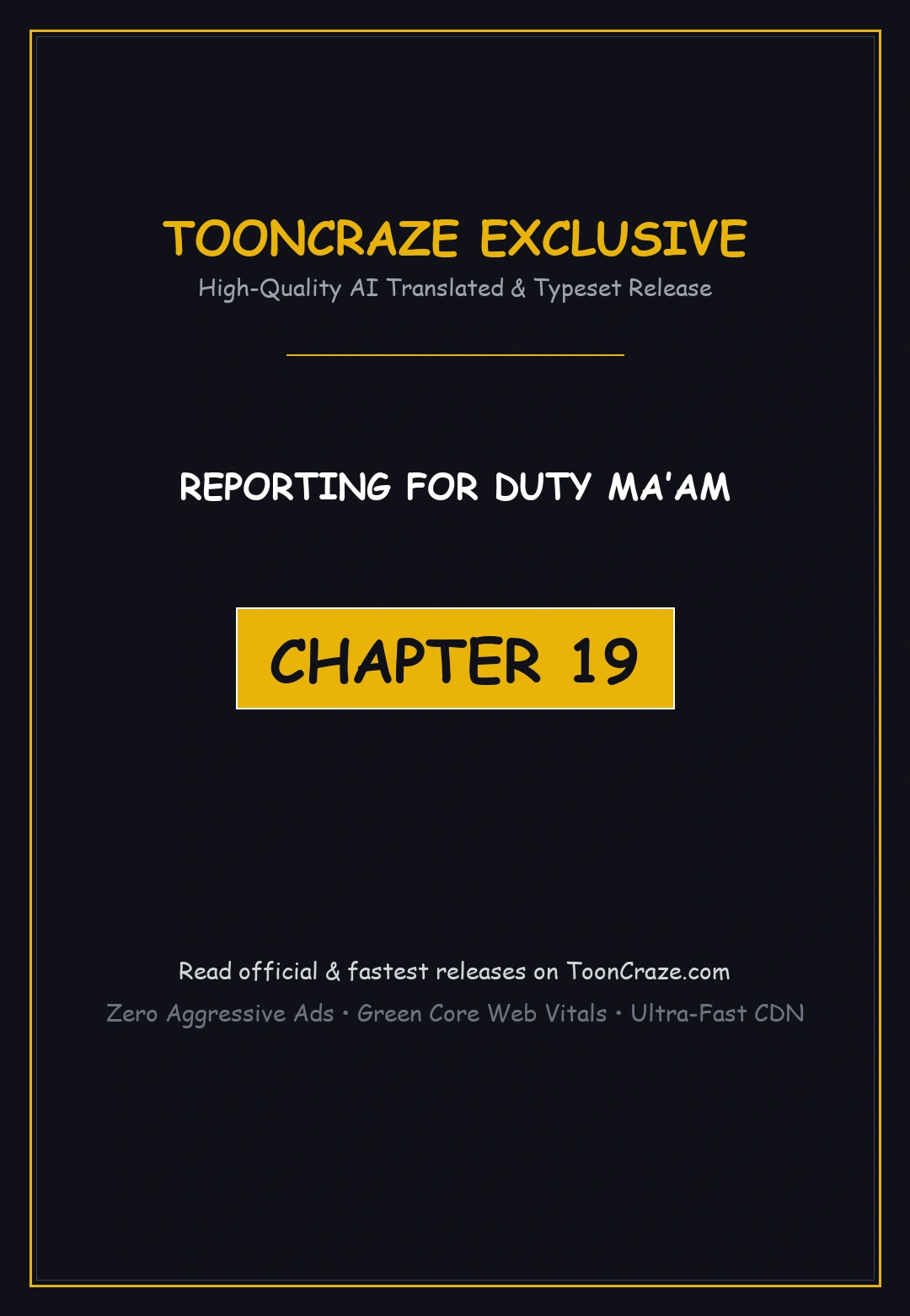 Reporting For Duty Maam Chapter 19 - Page 1