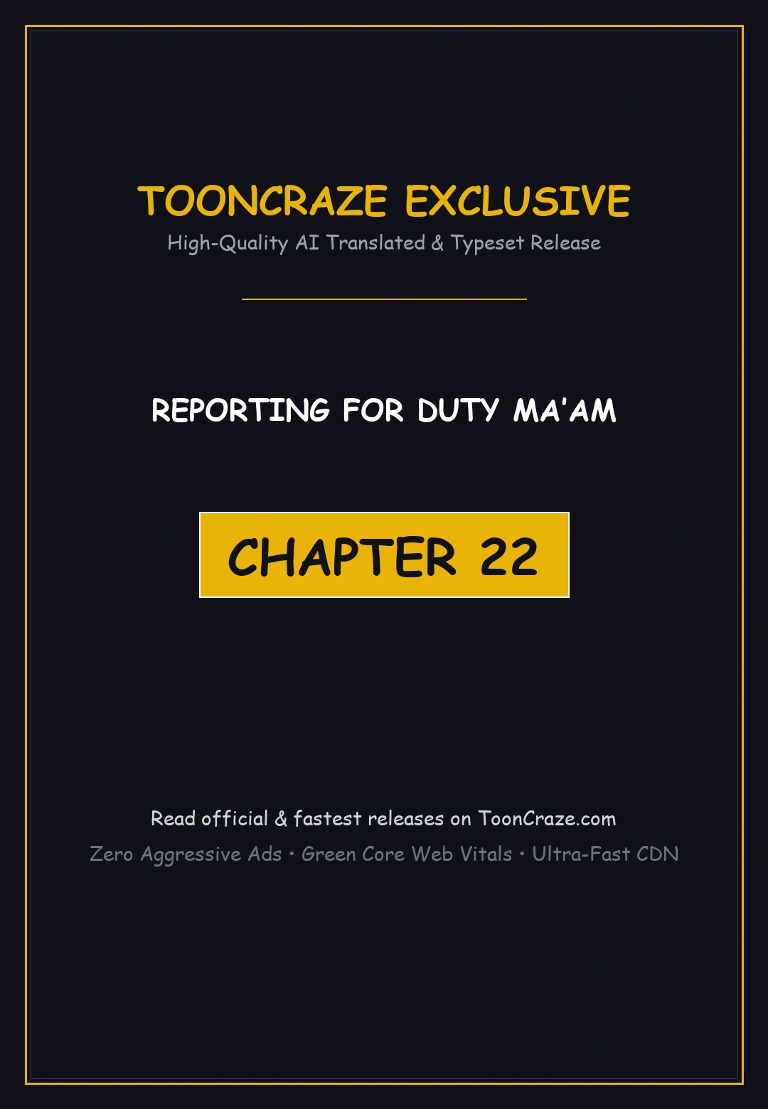 Reporting For Duty Maam Chapter 22 - Page 1