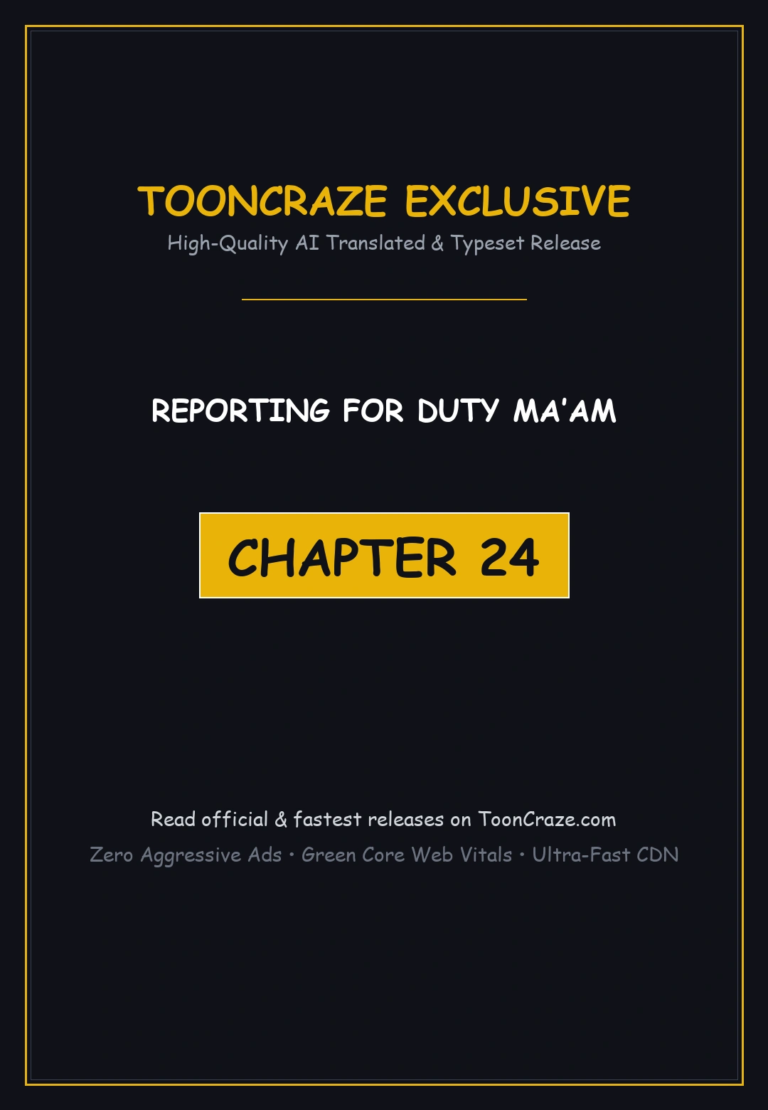 Reporting For Duty Maam Chapter 24 - Page 1