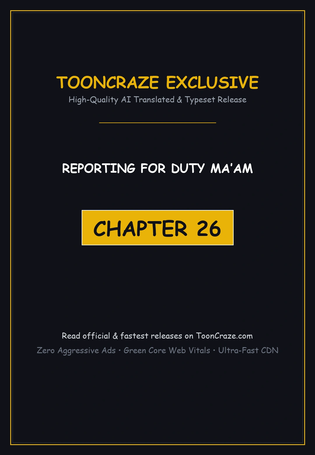 Reporting For Duty Maam Chapter 26 - Page 1