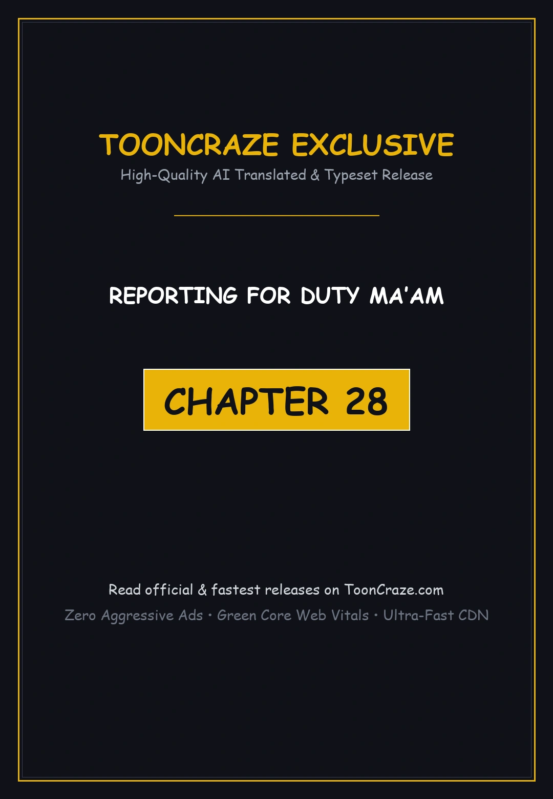Reporting For Duty Maam Chapter 28 - Page 1