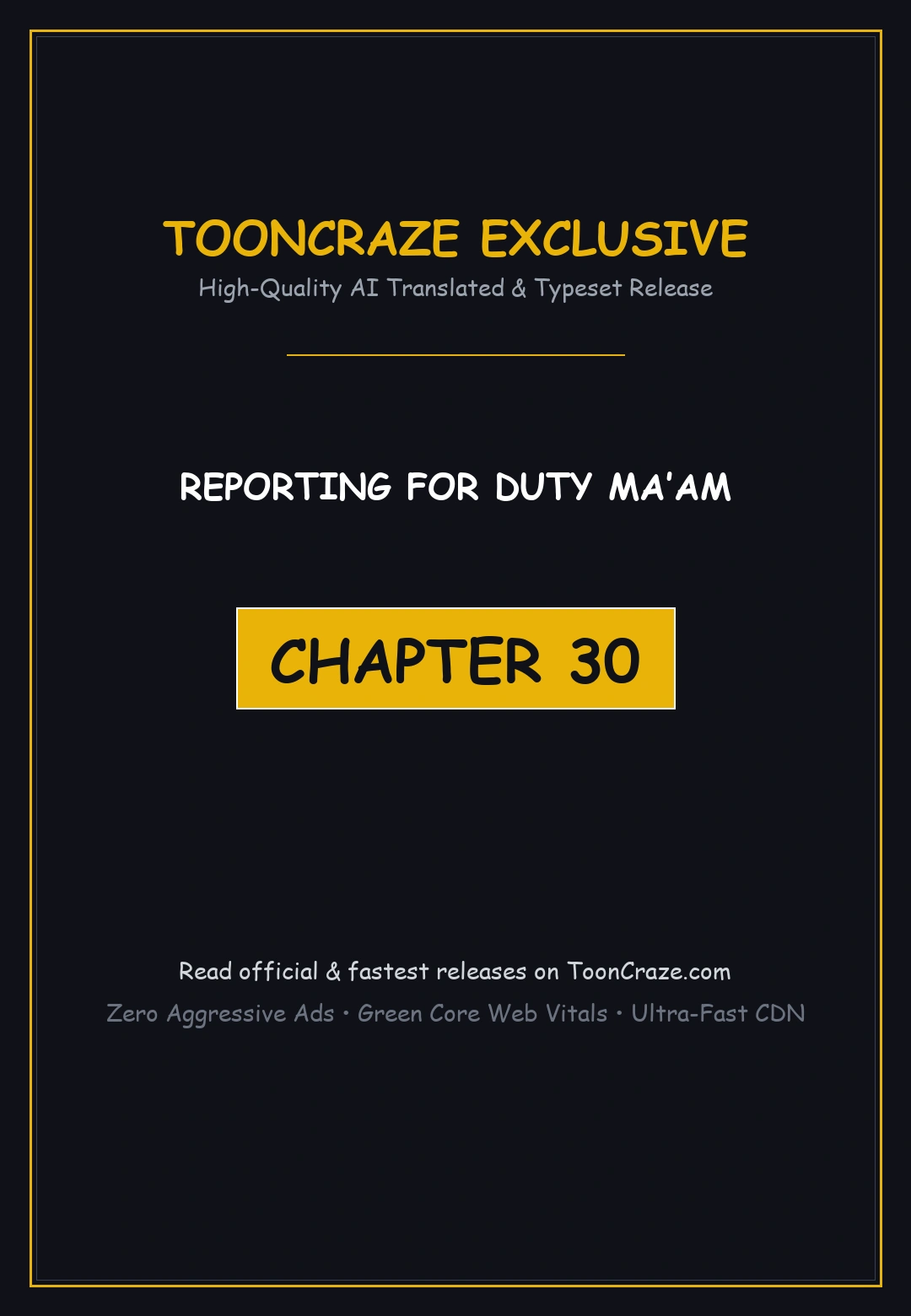Reporting For Duty Maam Chapter 30 - Page 1