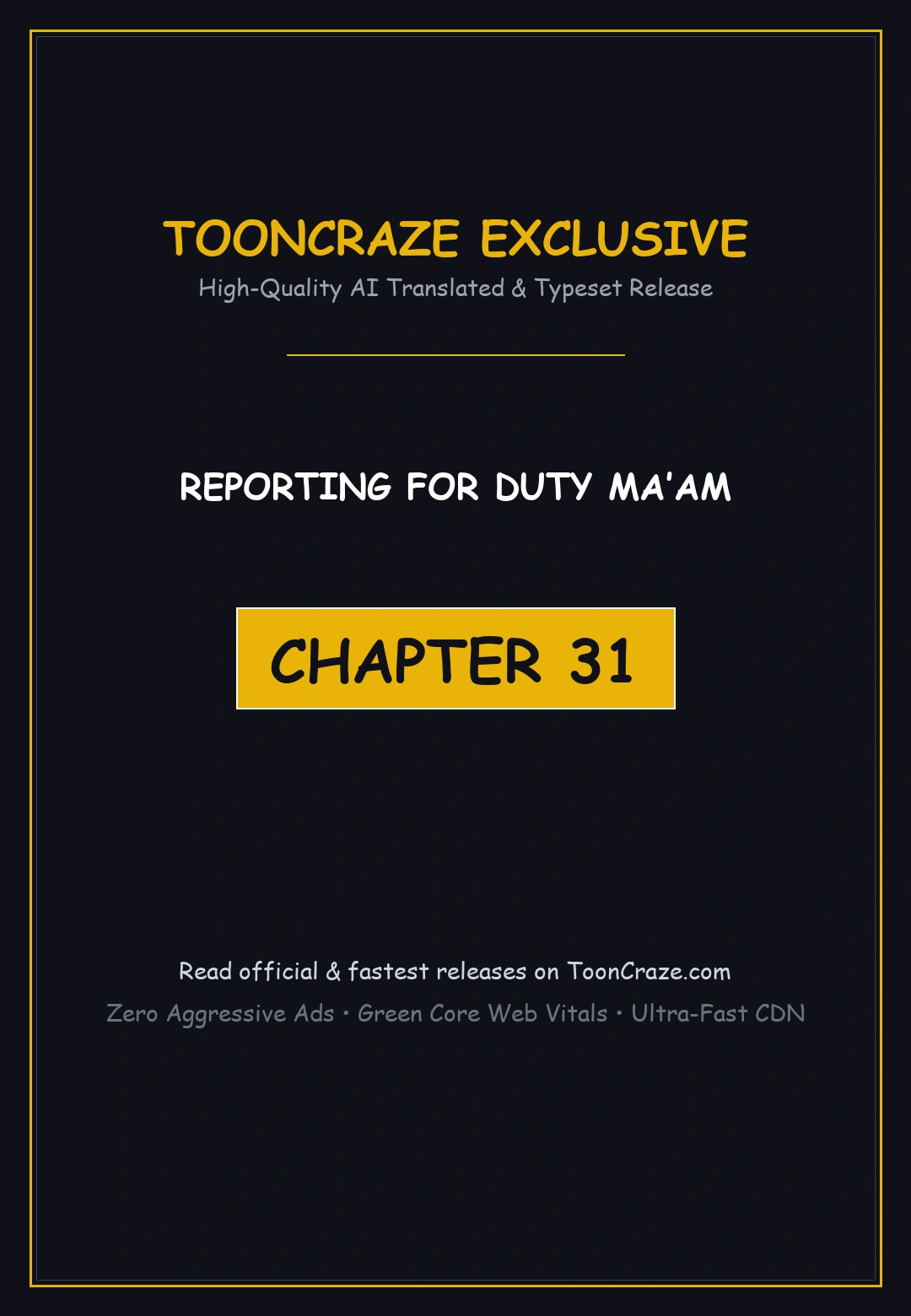 Reporting For Duty Maam Chapter 31 - Page 1