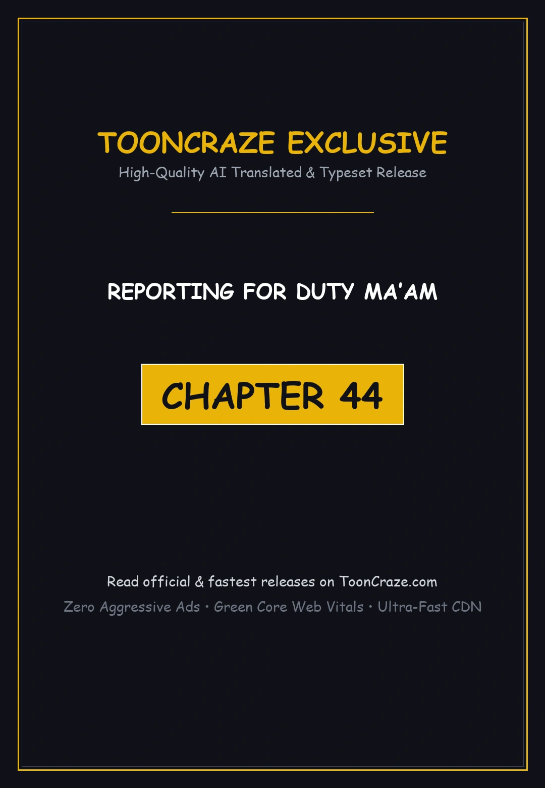 Reporting For Duty Maam Chapter 44 - Page 1