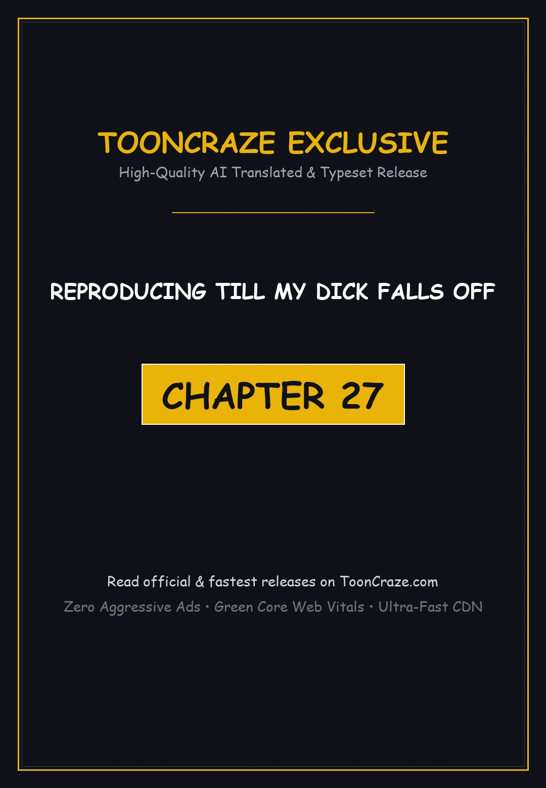 Reproducing Till My Dick Falls Off Chapter 27 - Page 1