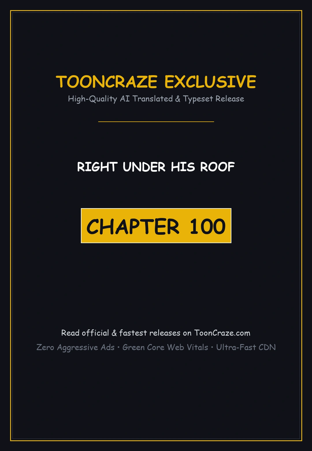 Right Under His Roof Chapter 100 - Page 1