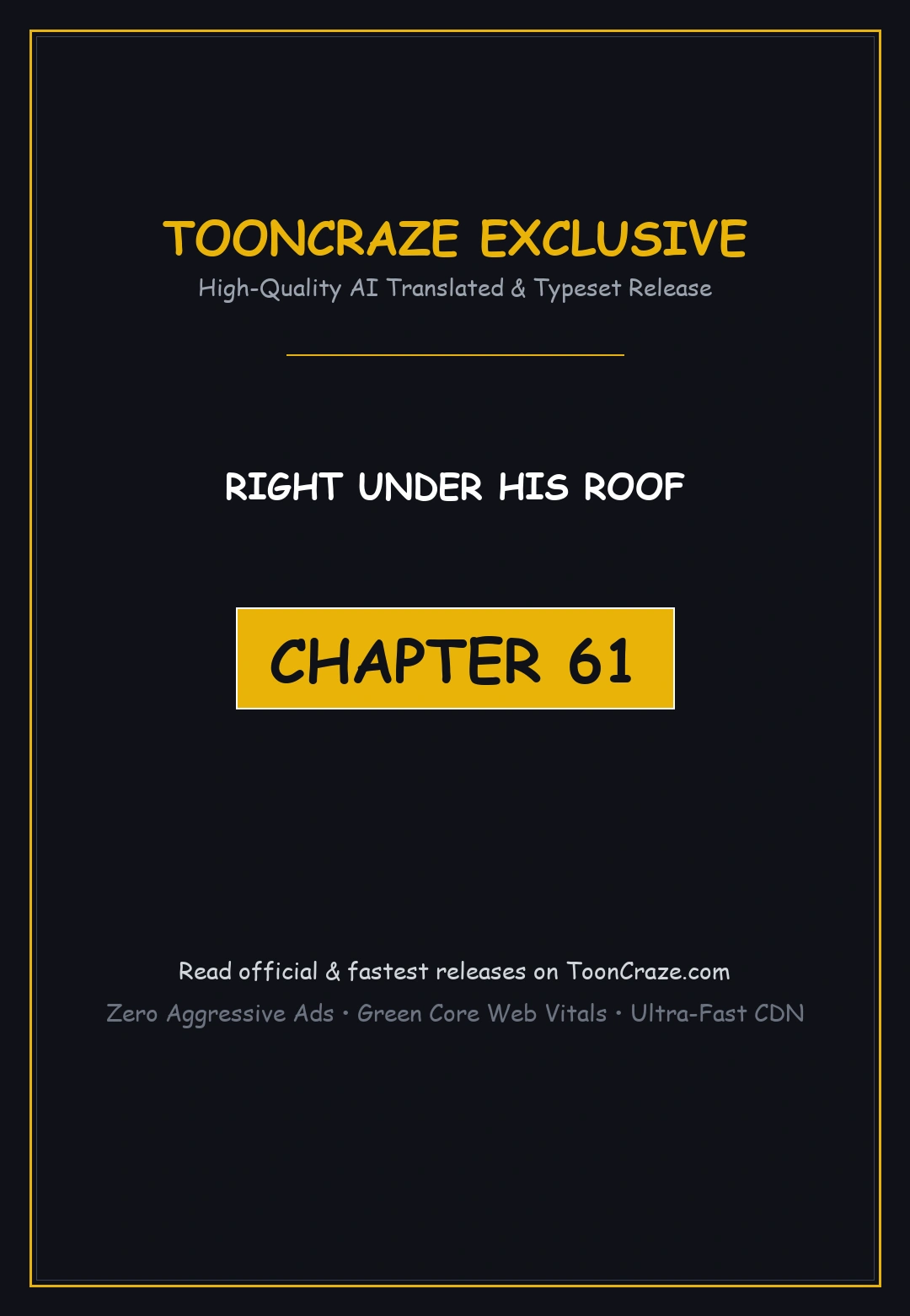 Right Under His Roof Chapter 61 - Page 1