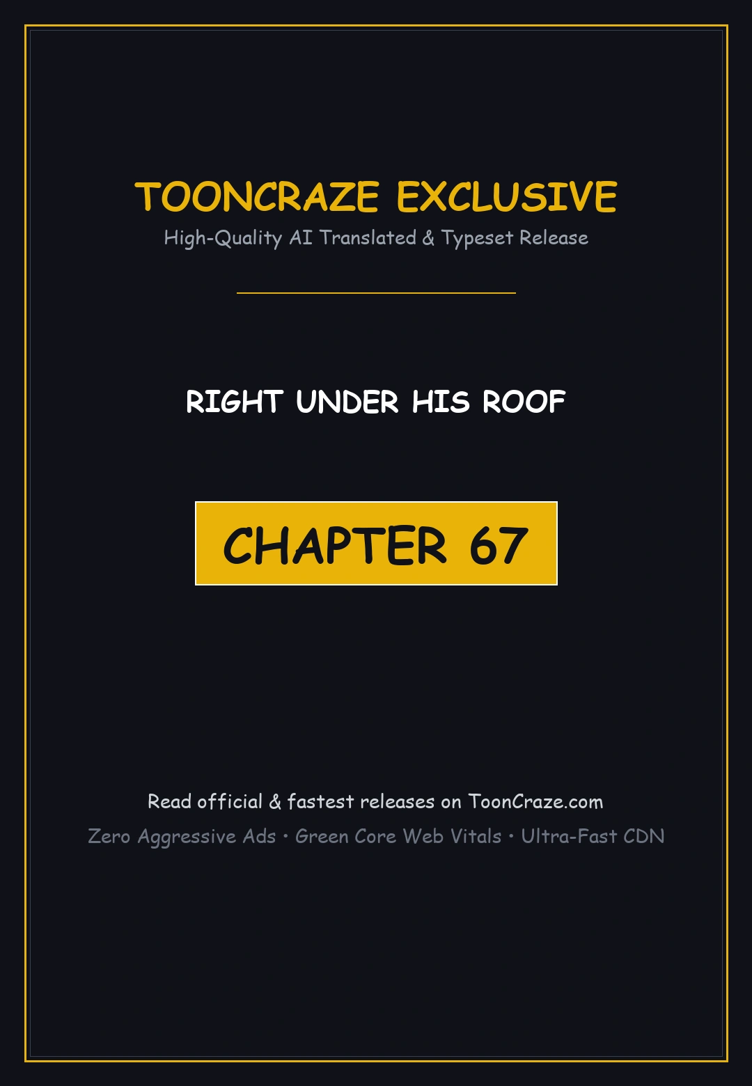 Right Under His Roof Chapter 67 - Page 1
