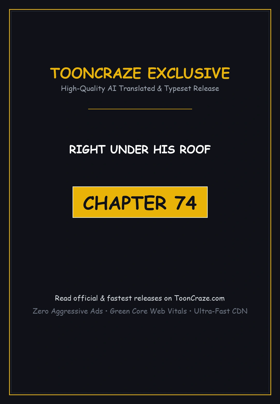 Right Under His Roof Chapter 74 - Page 1