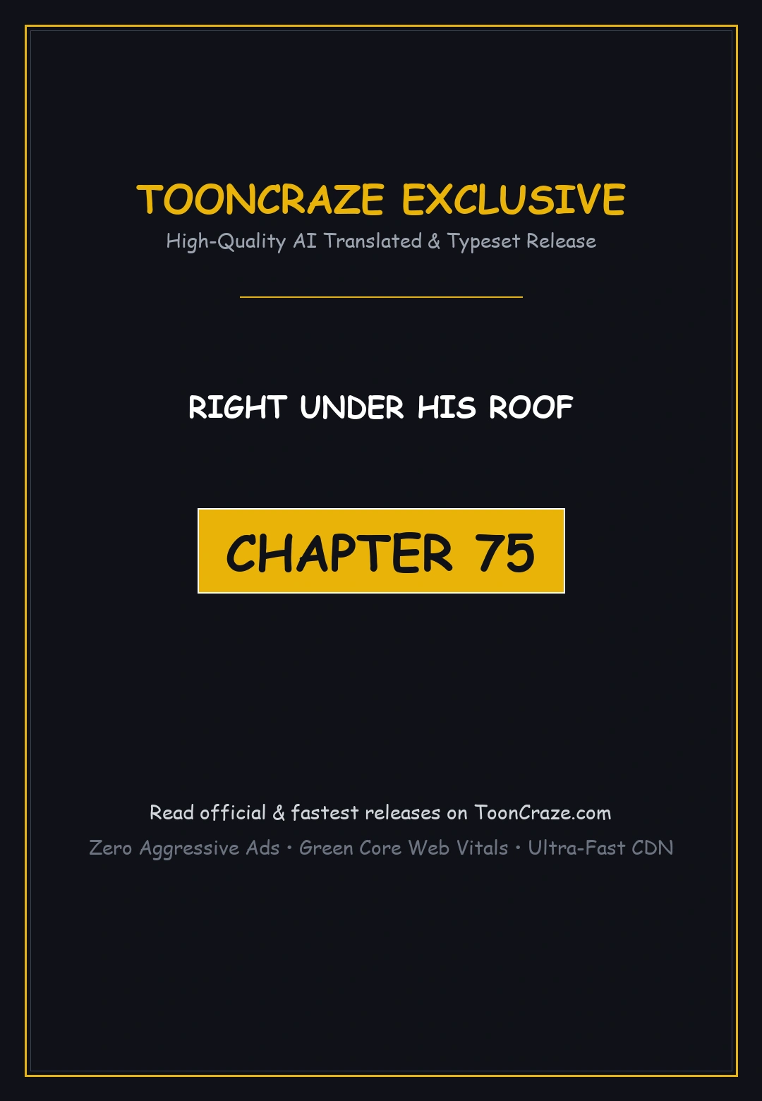 Right Under His Roof Chapter 75 - Page 1