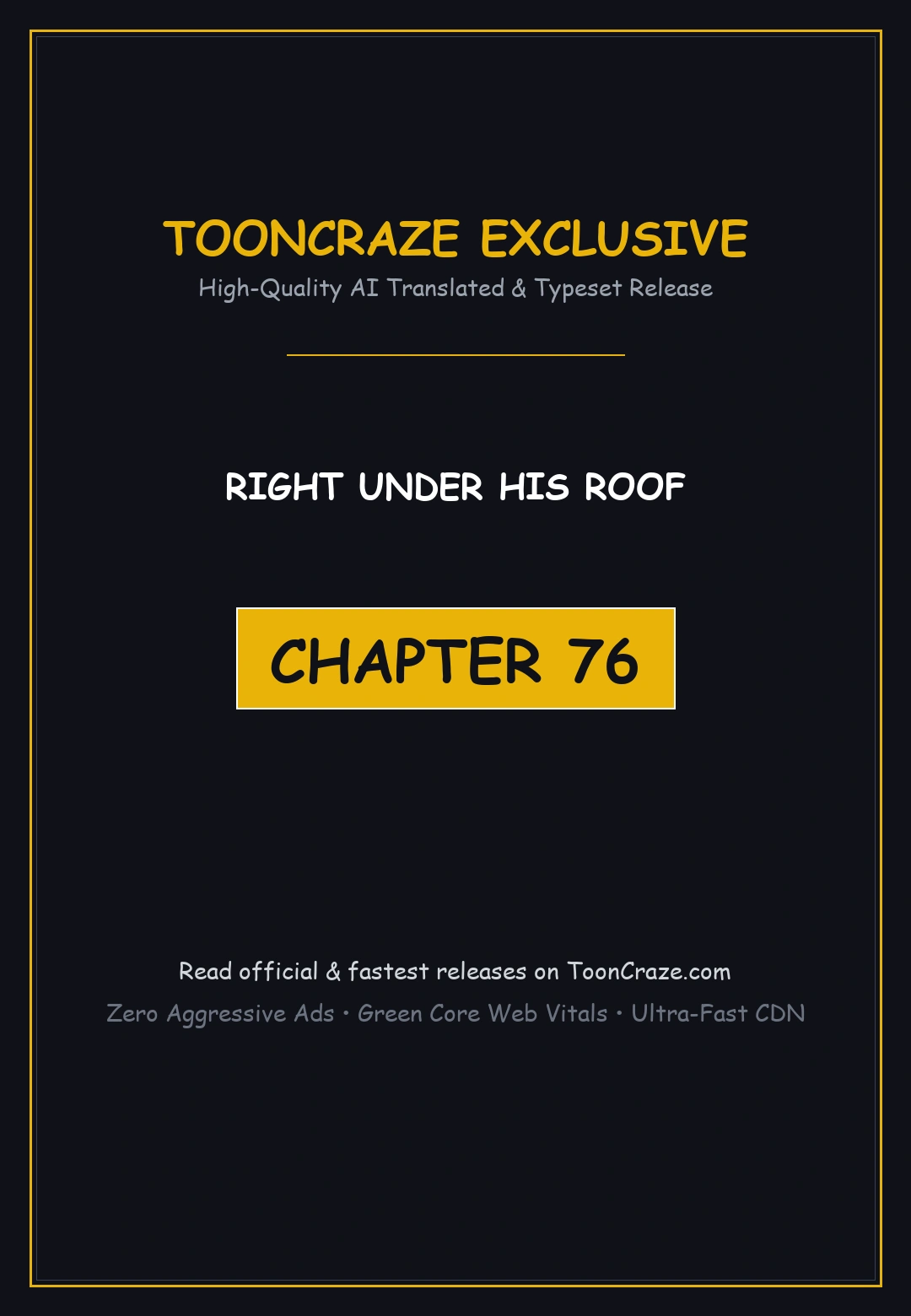 Right Under His Roof Chapter 76 - Page 1