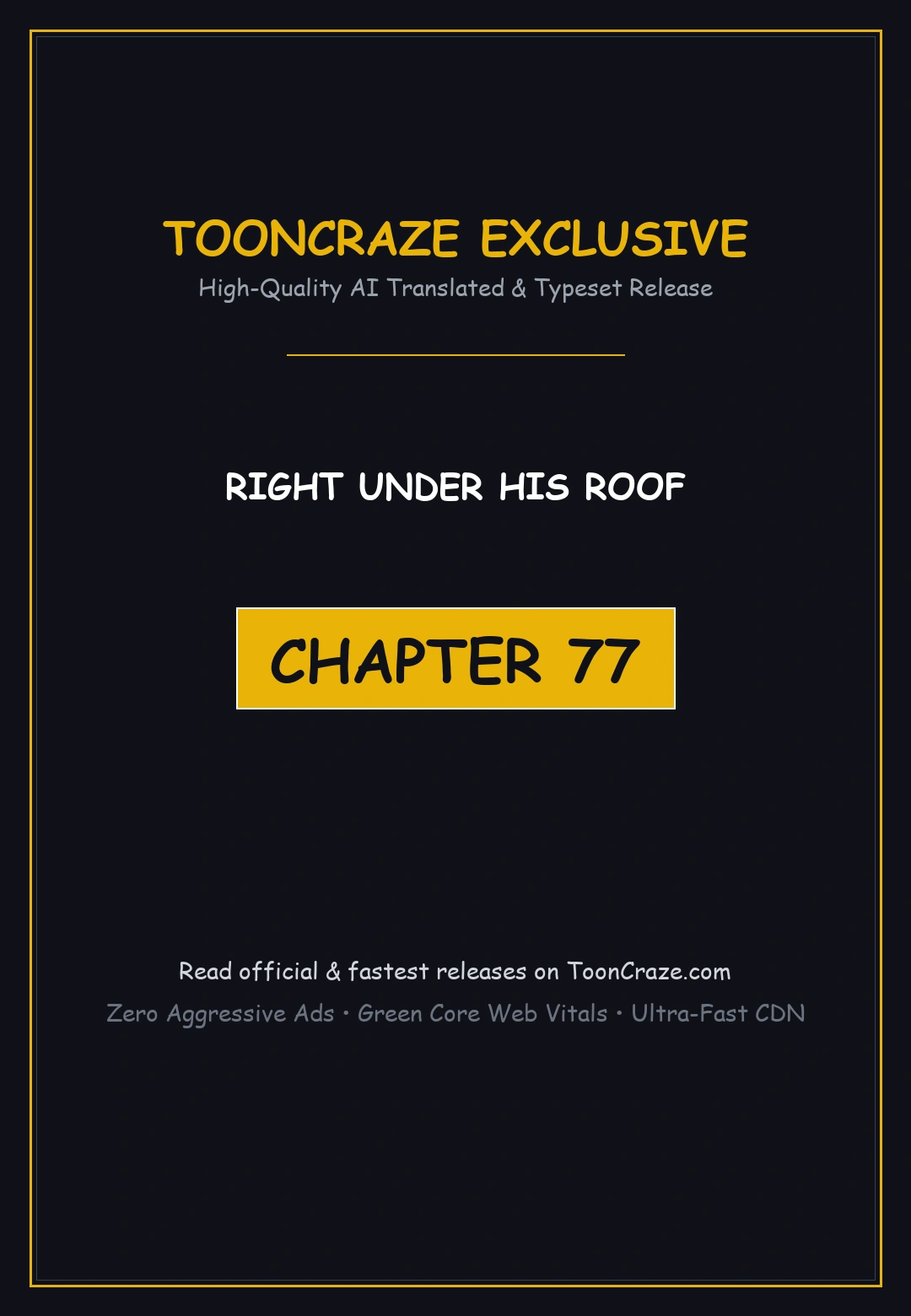 Right Under His Roof Chapter 77 - Page 1