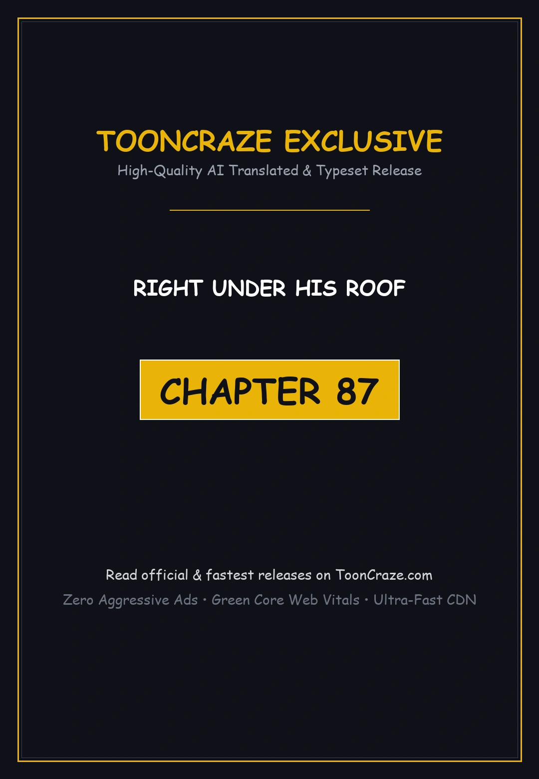 Right Under His Roof Chapter 87 - Page 1