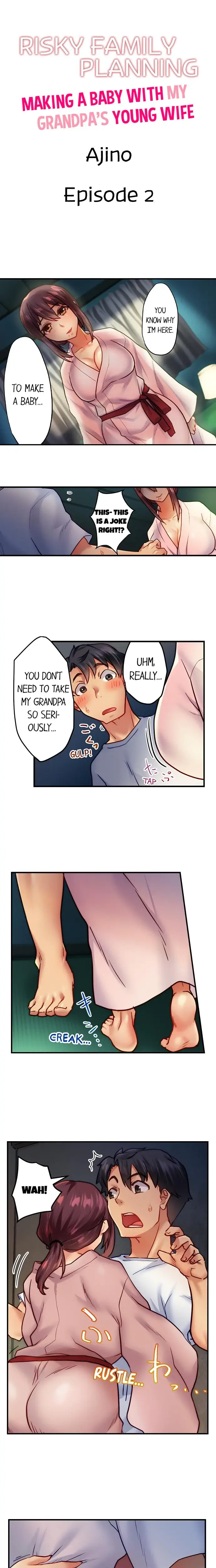 Risky Family Planning Making A Baby With My Grandpas Young Wife Chapter 2 - Page 1