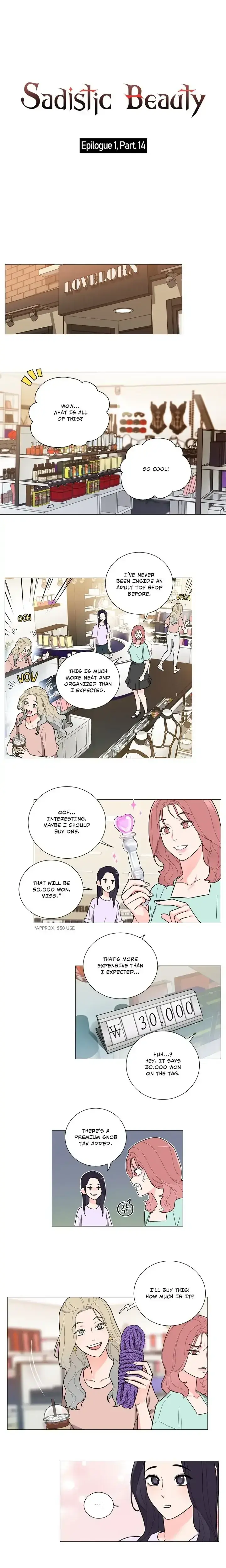 Sadistic Beauty Epilogue Chapter 14 - Page 1