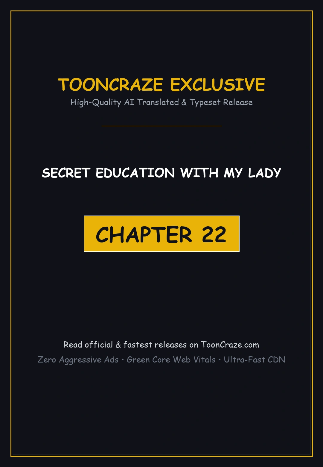 Secret Education With My Lady Chapter 22 - Page 1