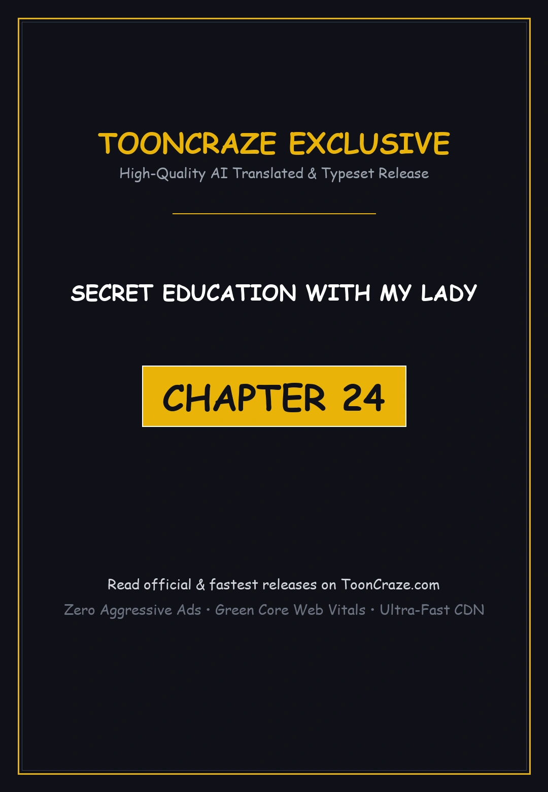 Secret Education With My Lady Chapter 24 - Page 1