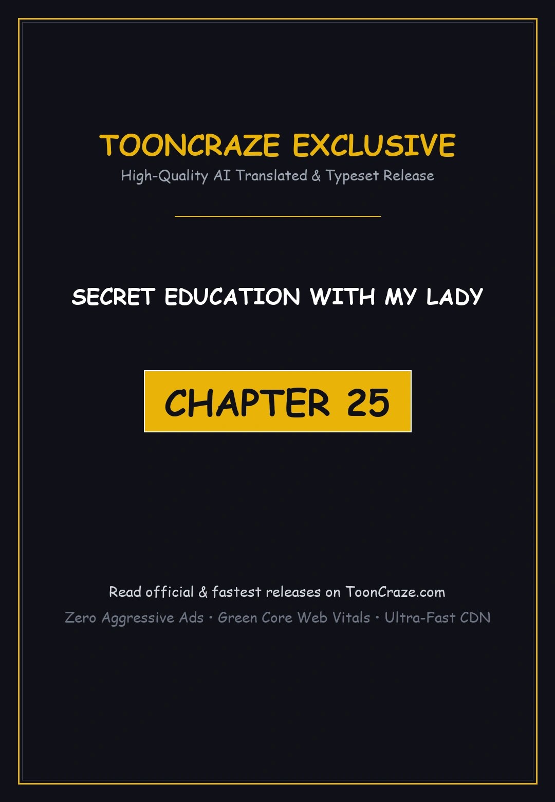 Secret Education With My Lady Chapter 25 - Page 1