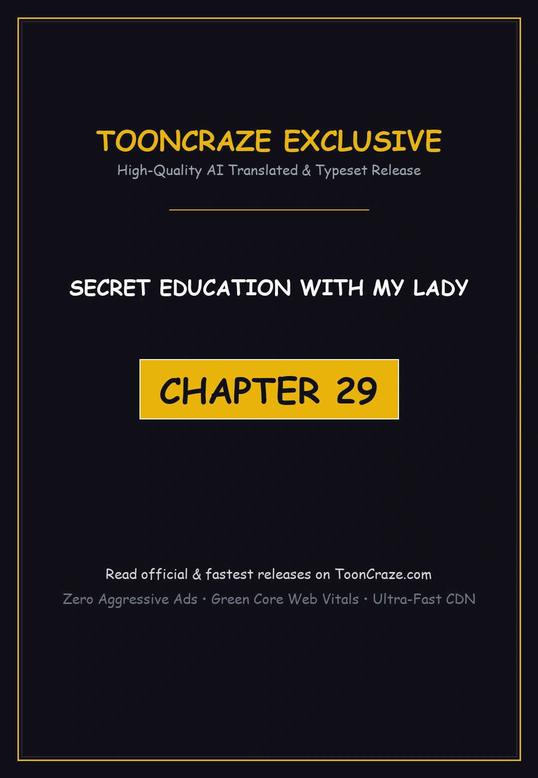 Secret Education With My Lady Chapter 29 - Page 1