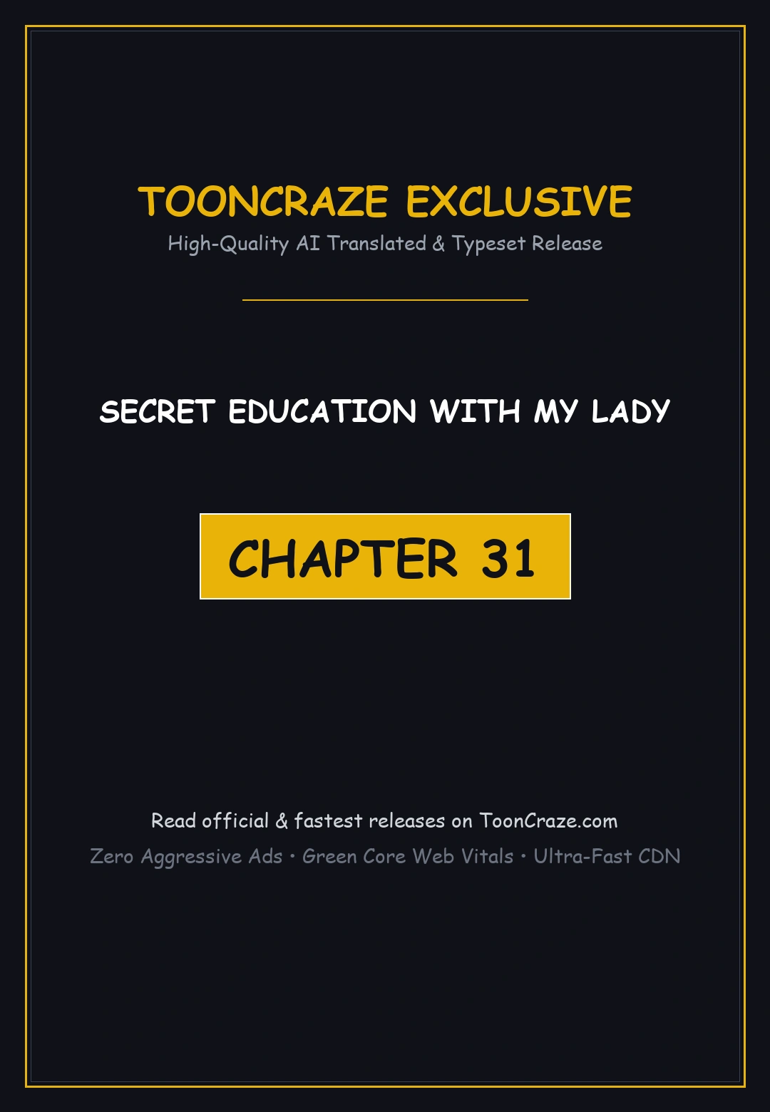 Secret Education With My Lady Chapter 31 - Page 1