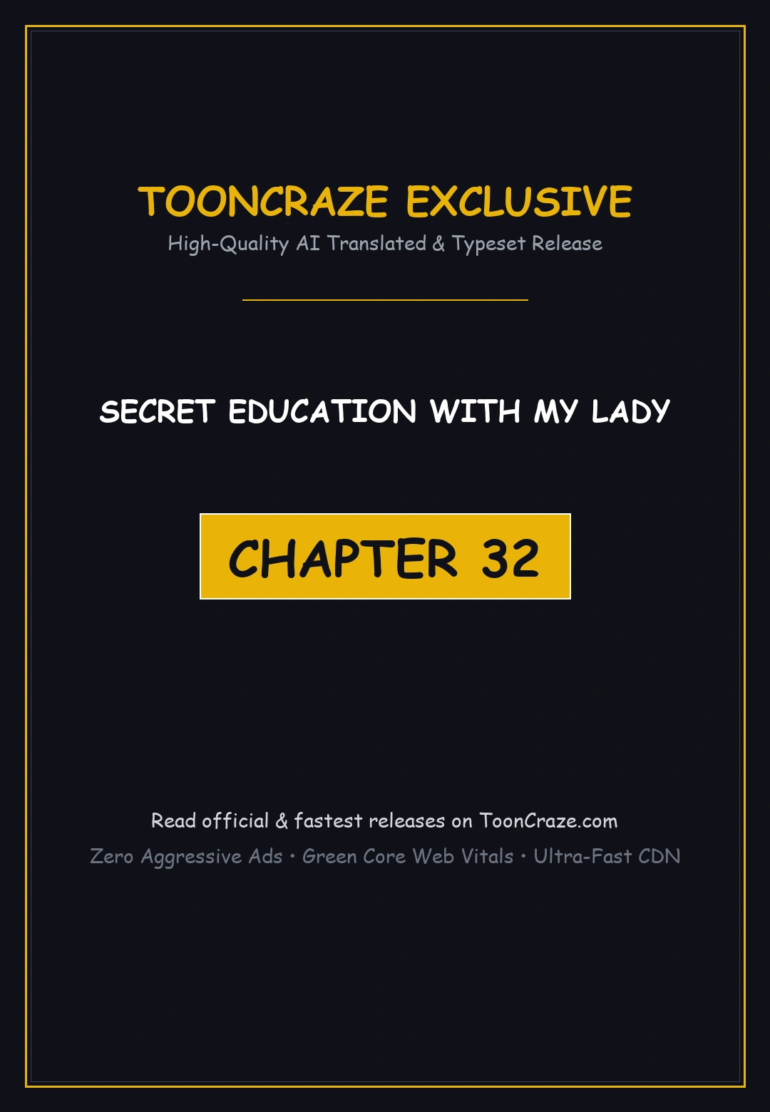 Secret Education With My Lady Chapter 32 - Page 1