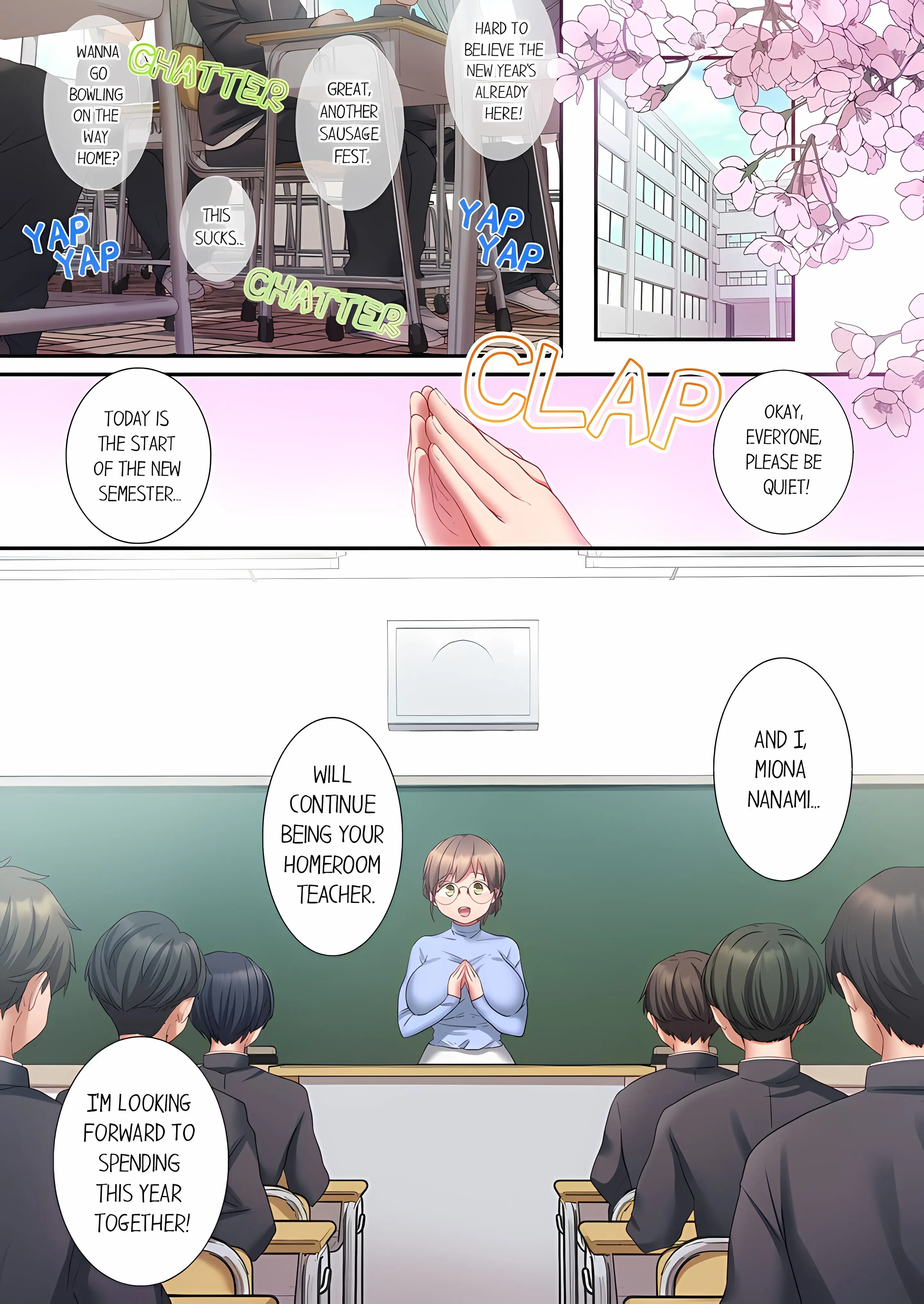 Sent To The Wrong Chat Blackmailed By One Of The Thirty Boys In My Class Chapter 1 - Page 1