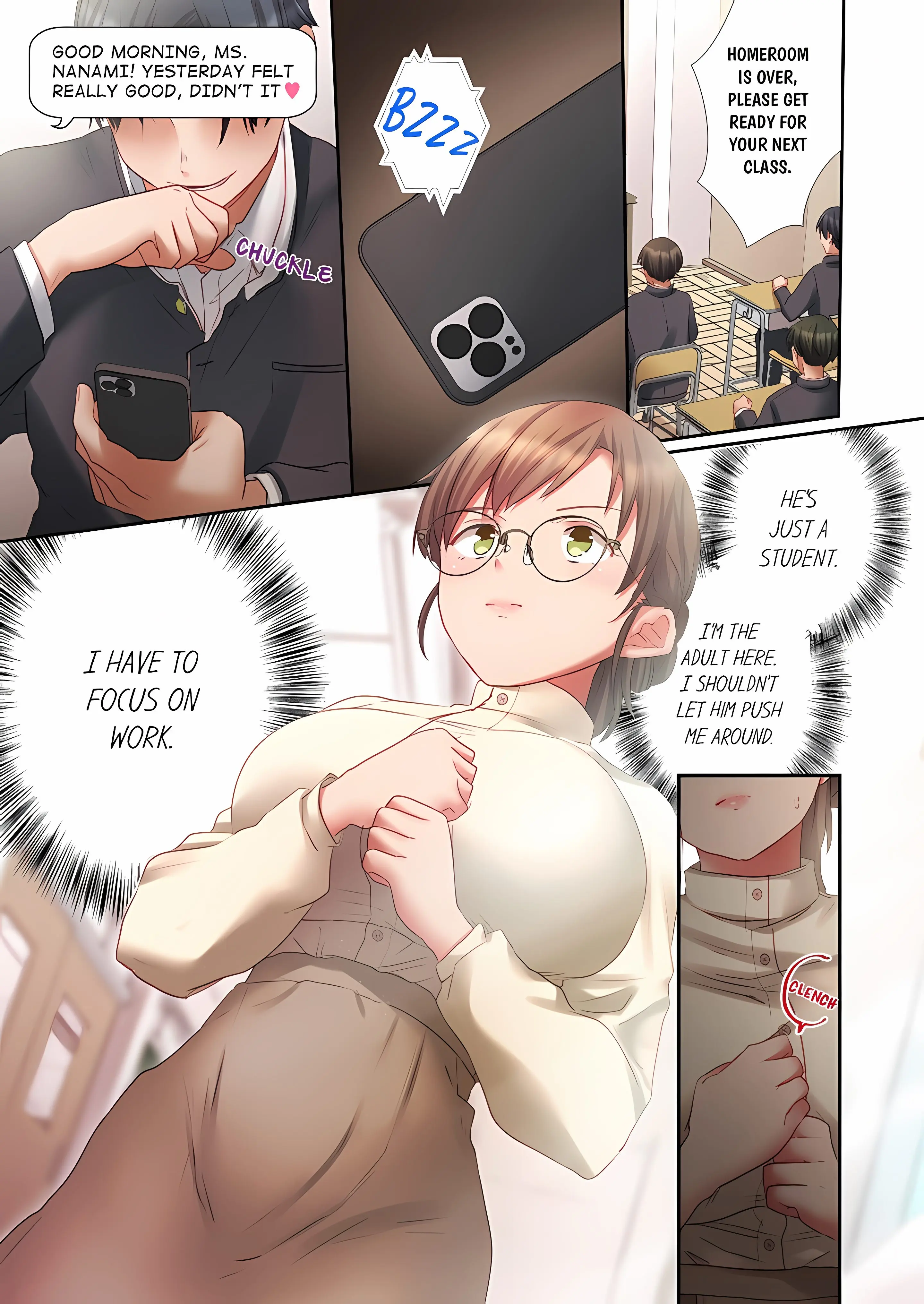 Sent To The Wrong Chat Blackmailed By One Of The Thirty Boys In My Class Chapter 2 - Page 7
