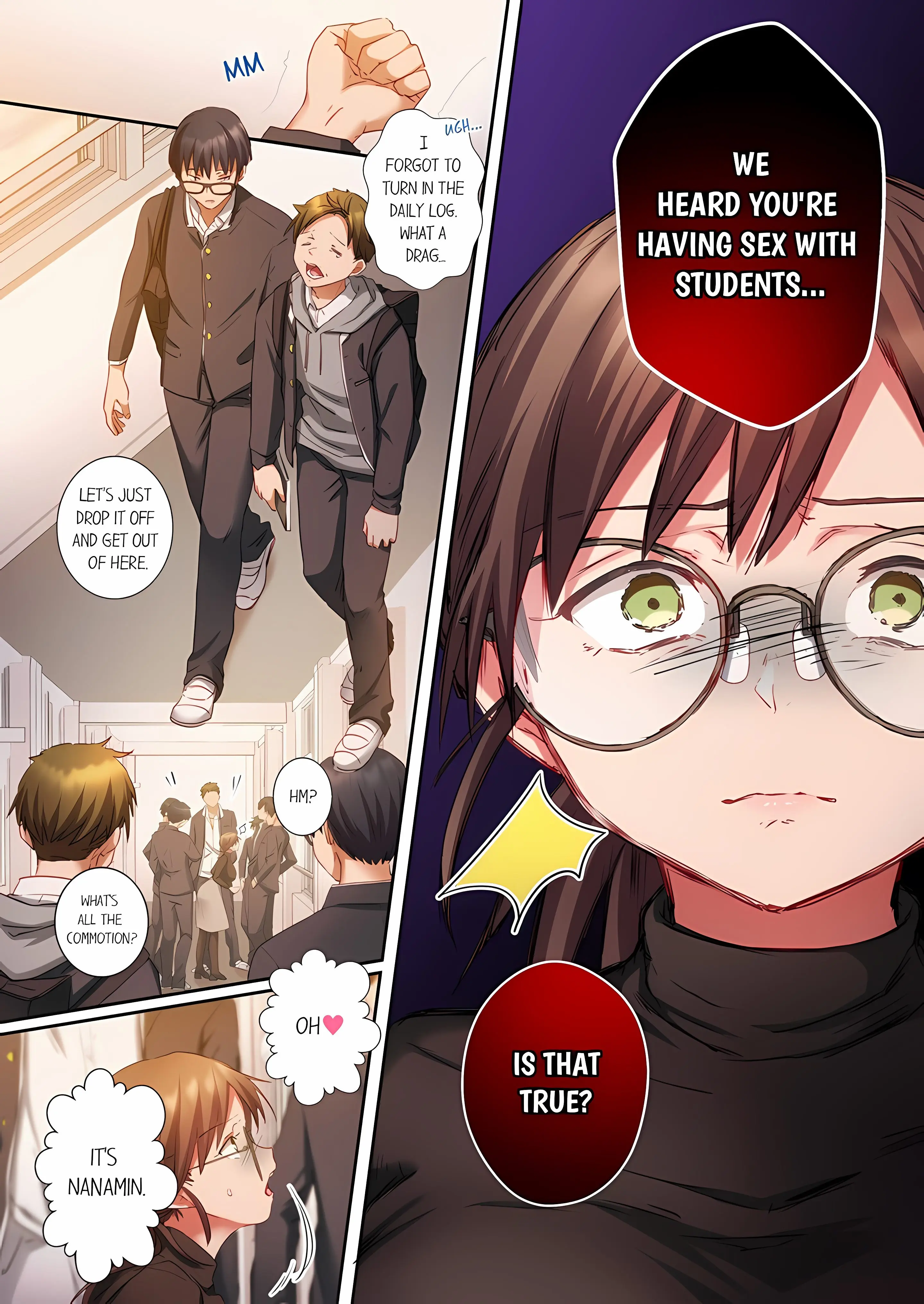 Sent To The Wrong Chat Blackmailed By One Of The Thirty Boys In My Class Chapter 5 - Page 8