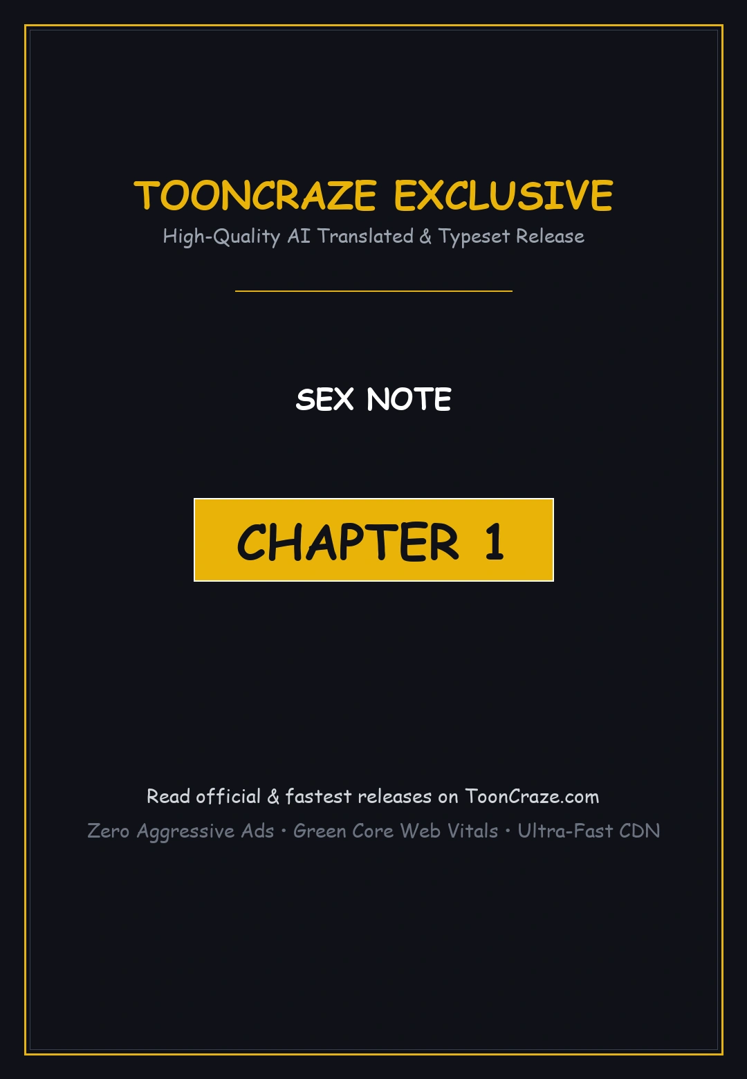 Sex Note Chapter 1 - Page 1