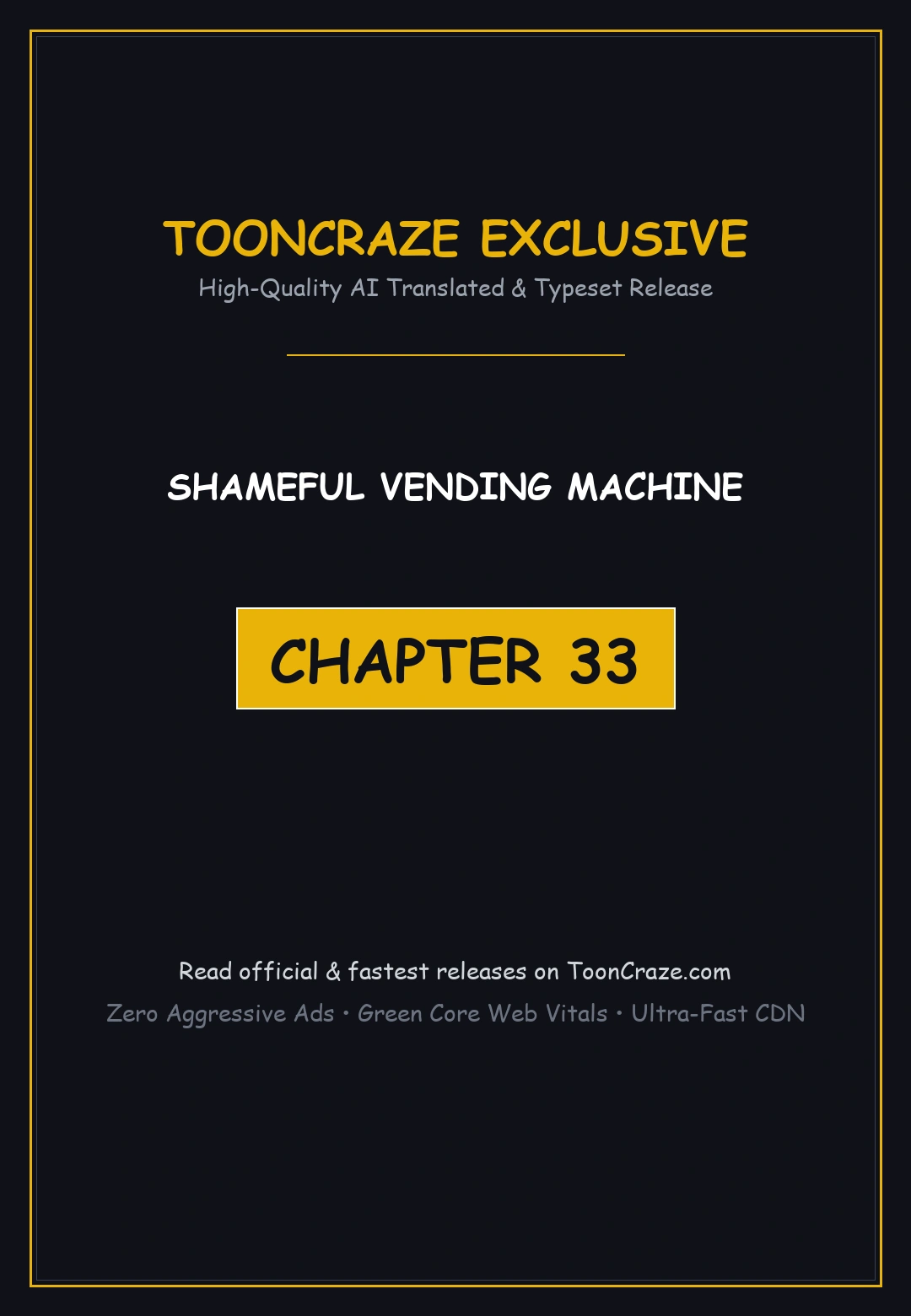 Shameful Vending Machine Chapter 33 - Page 1