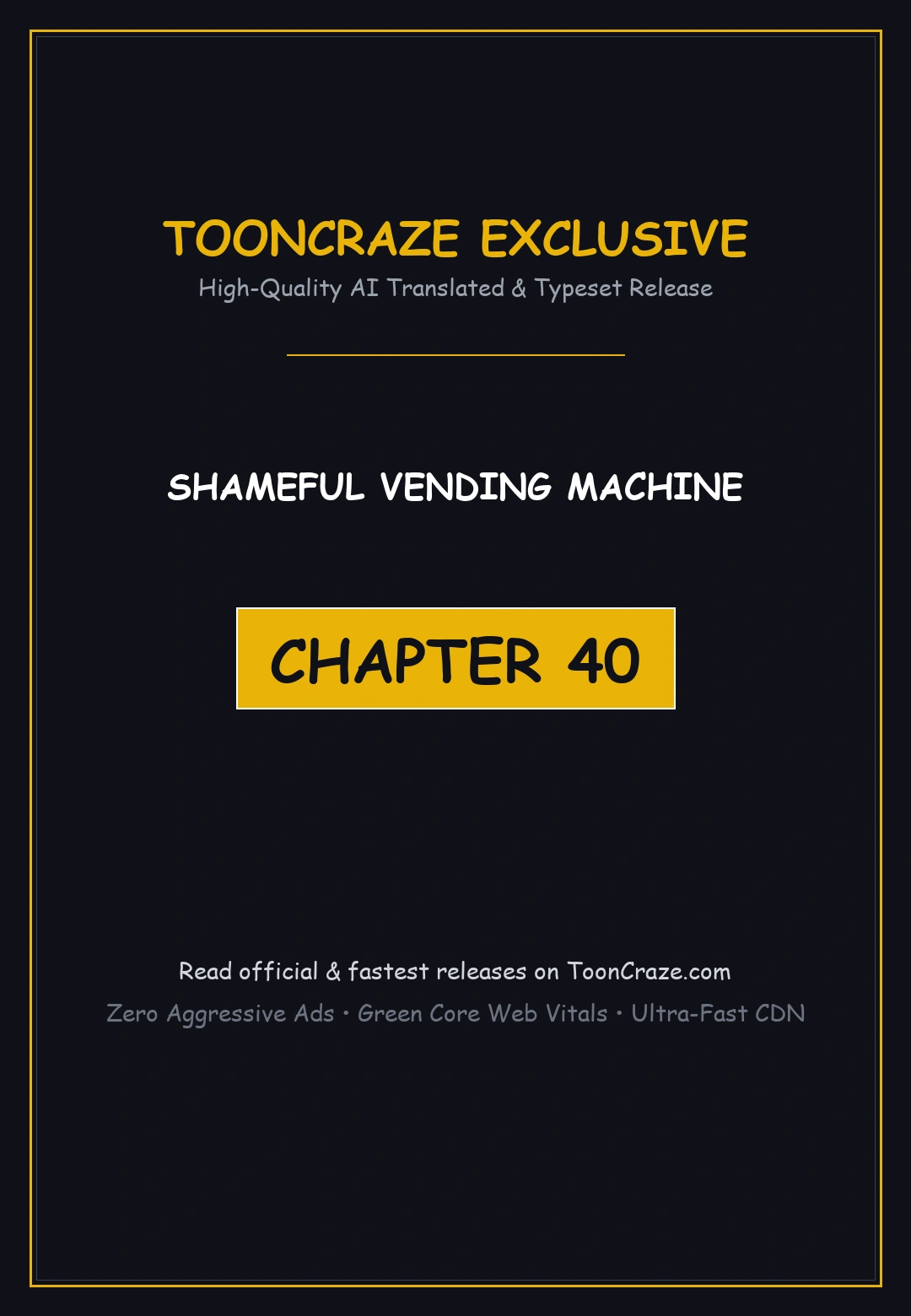 Shameful Vending Machine Chapter 40 - Page 1