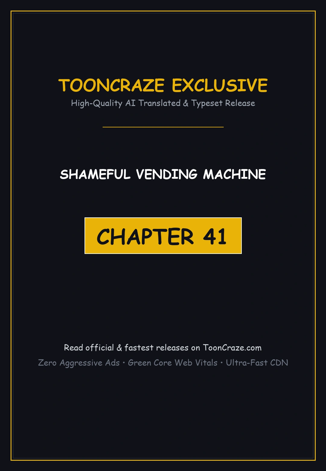Shameful Vending Machine Chapter 41 - Page 1