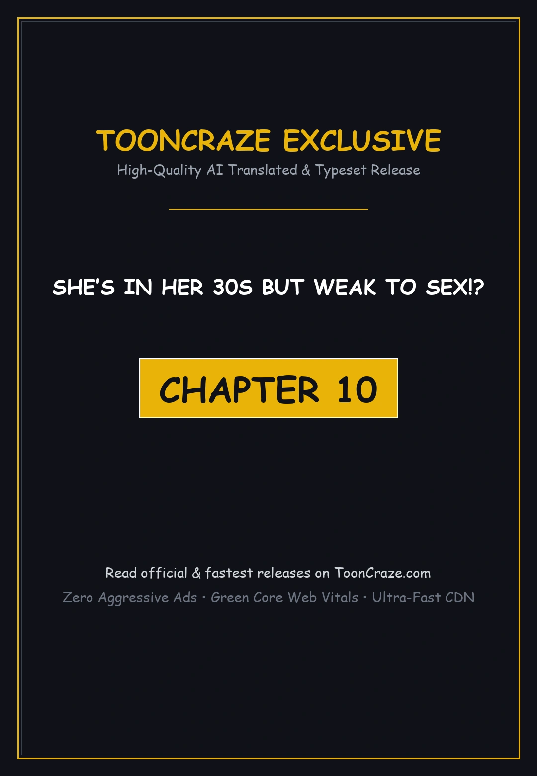 Shes In Her 30s But Weak To Sex Chapter 10 - Page 1