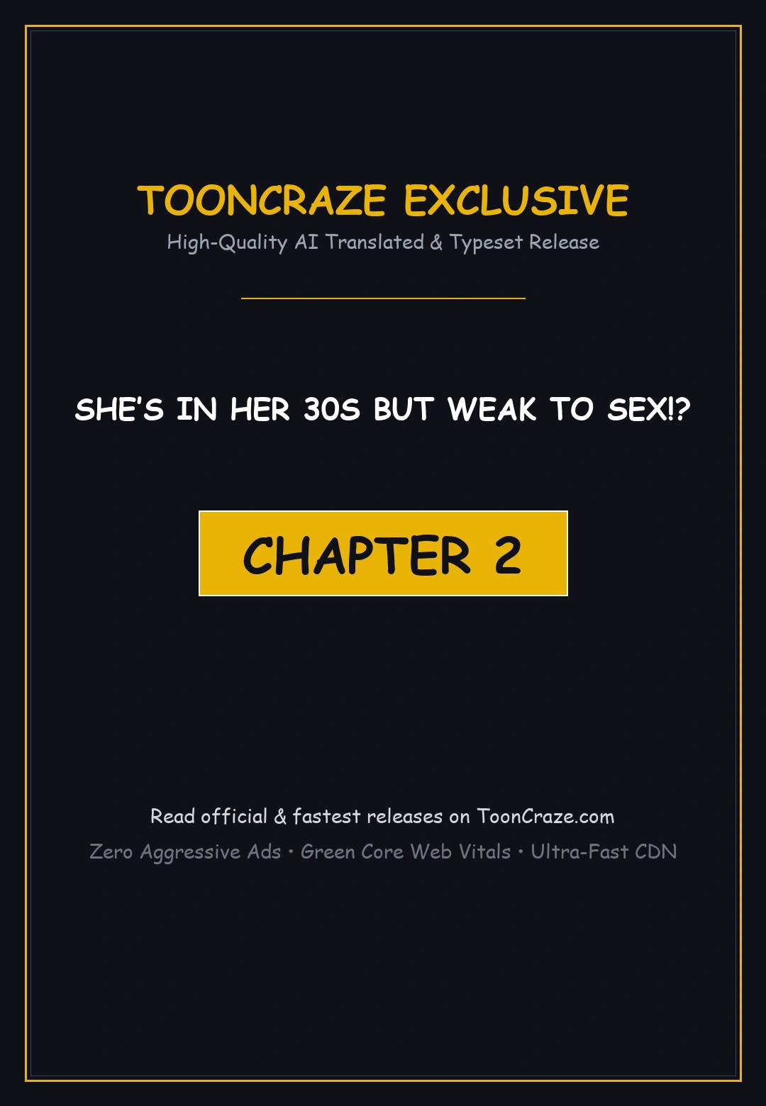 Shes In Her 30s But Weak To Sex Chapter 2 - Page 1