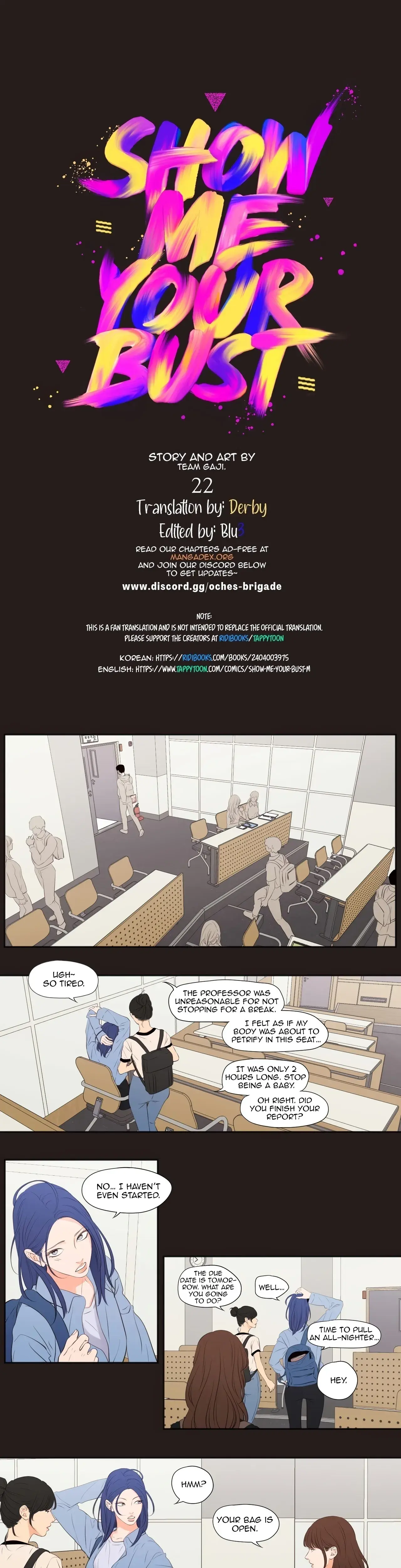 Show Me Your Bust Chapter 22 - Page 1