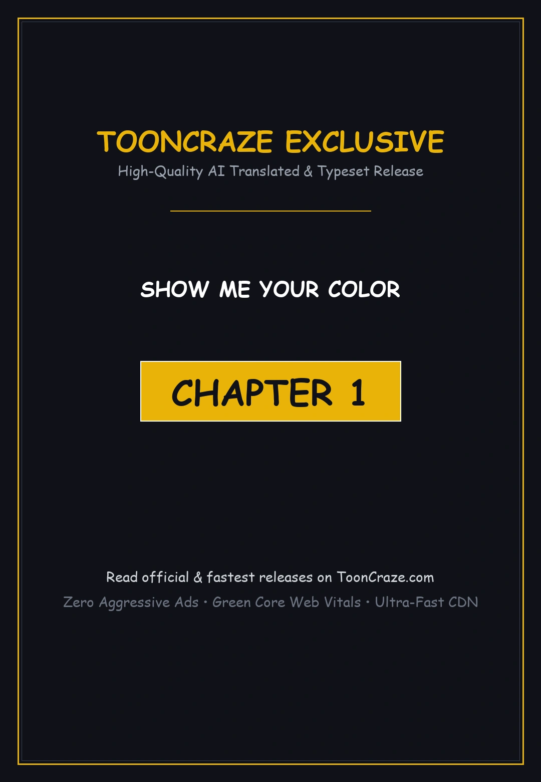 Show Me Your Color Chapter 1 - Page 1