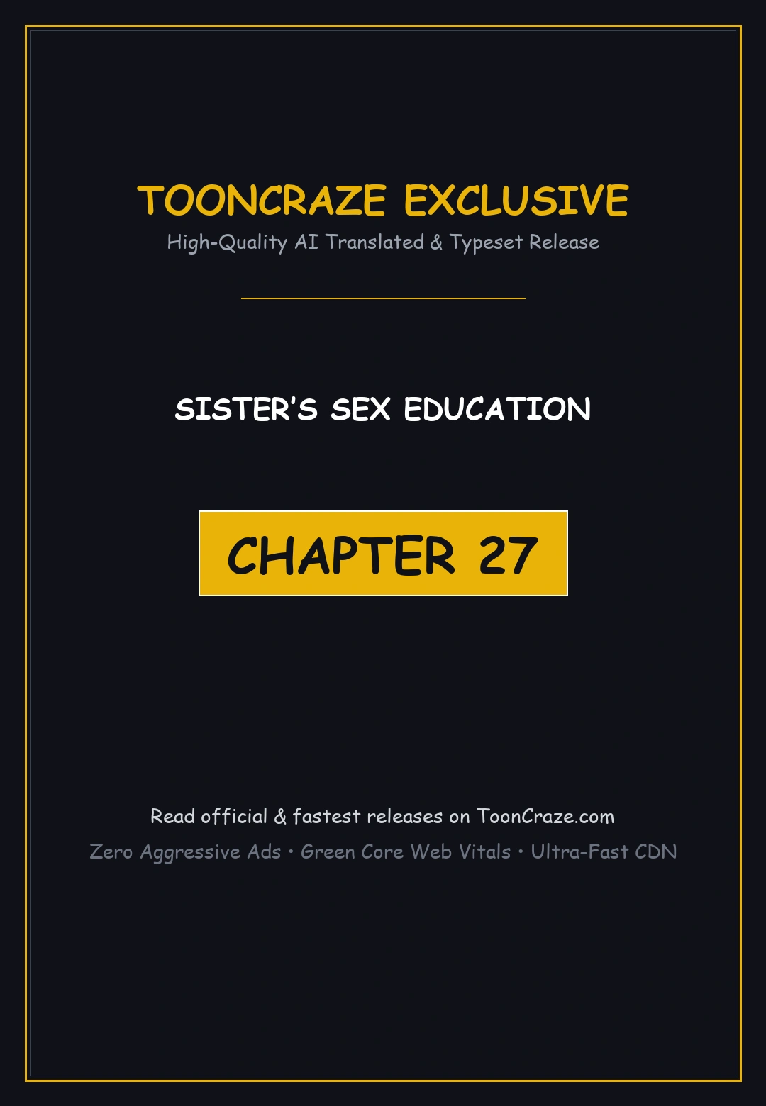 Sisters Sex Education Chapter 27 - Page 1