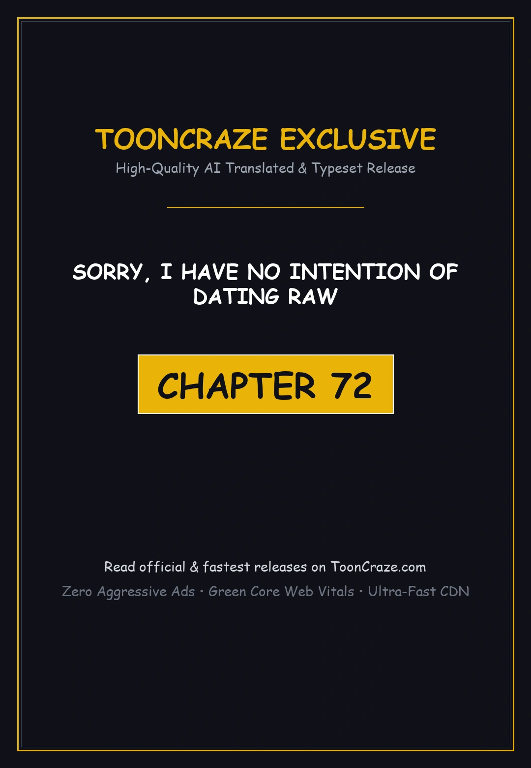 Sorry I Have No Intention Of Dating Raw Chapter 72 - Page 1