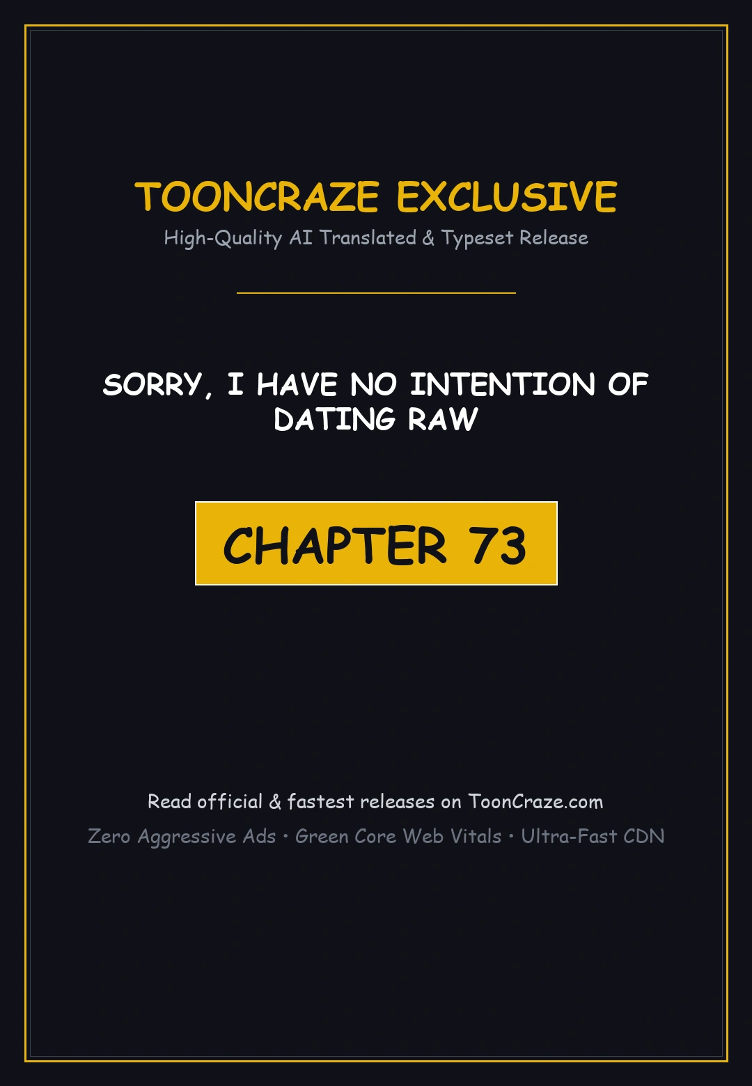 Sorry I Have No Intention Of Dating Raw Chapter 73 - Page 1