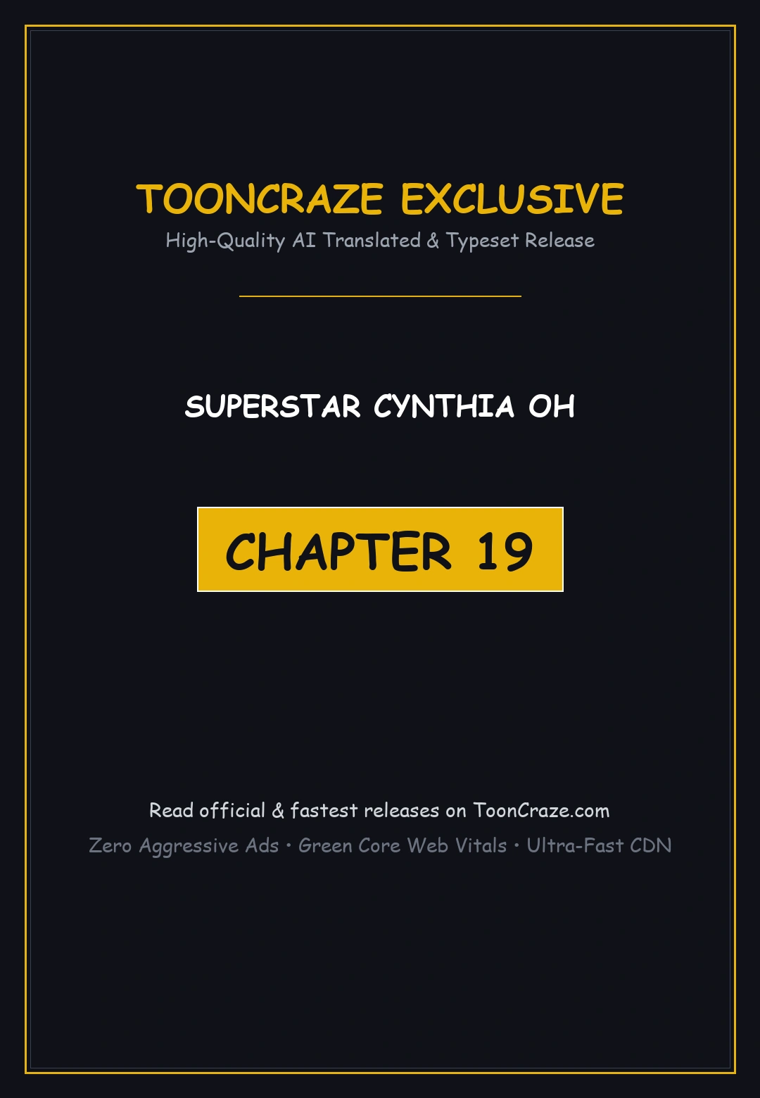 Superstar Cynthia Oh Chapter 19 - Page 1