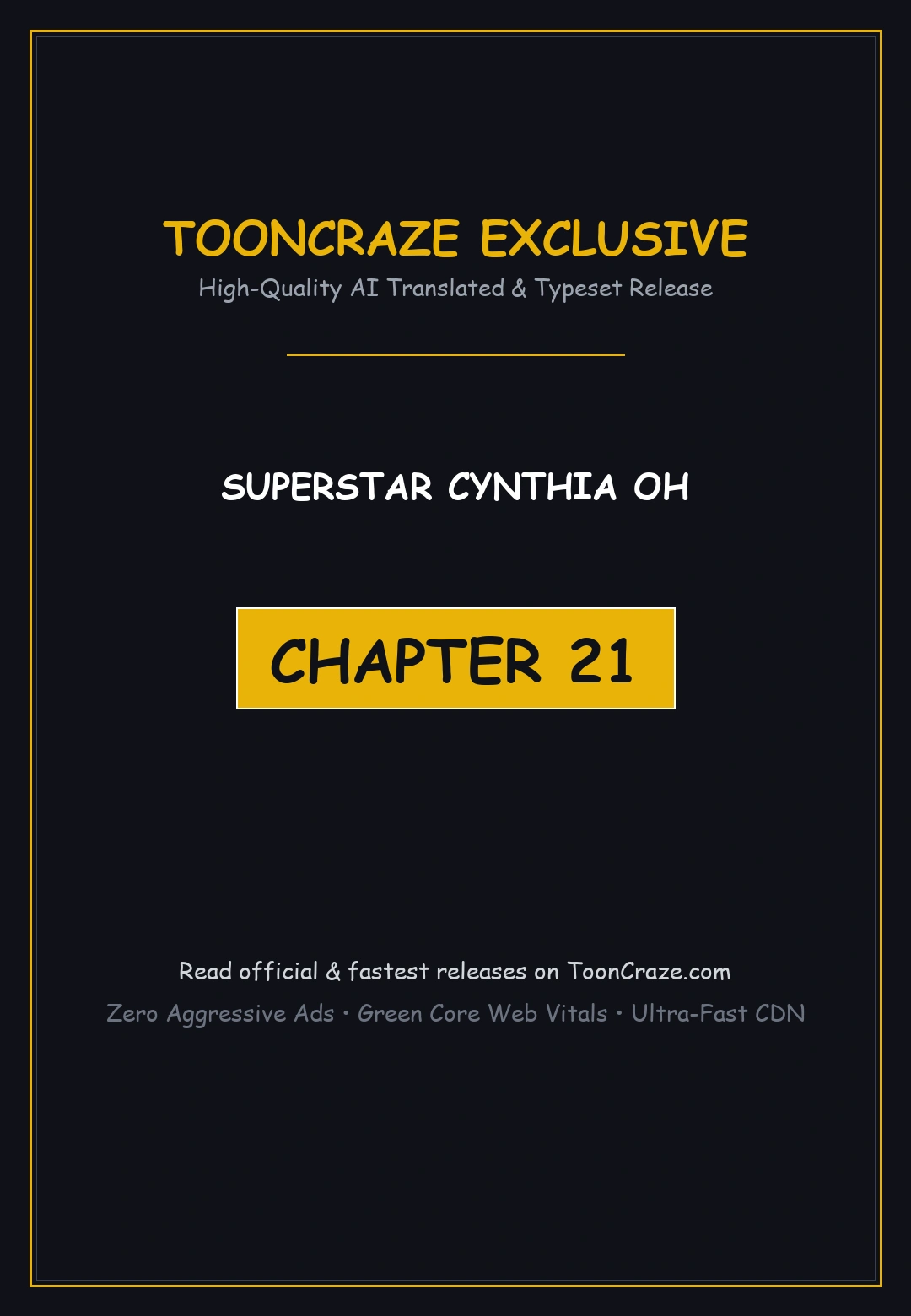 Superstar Cynthia Oh Chapter 21 - Page 1