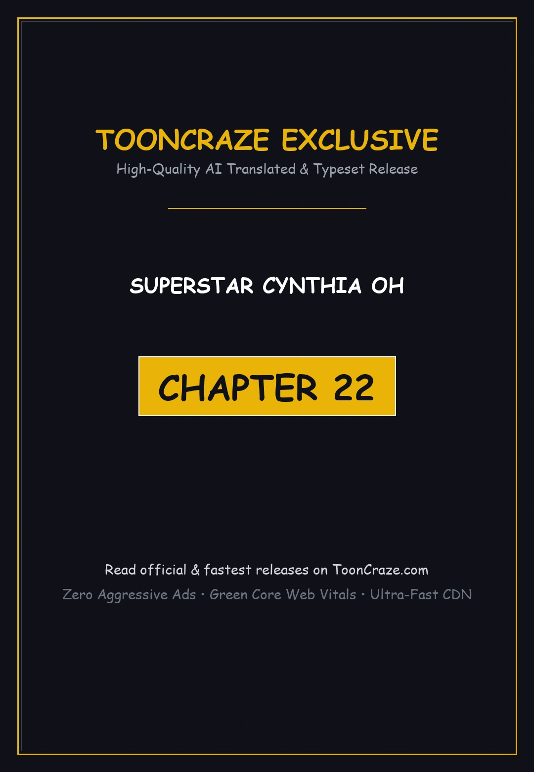 Superstar Cynthia Oh Chapter 22 - Page 1