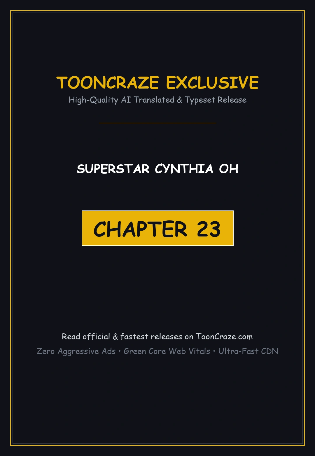 Superstar Cynthia Oh Chapter 23 - Page 1
