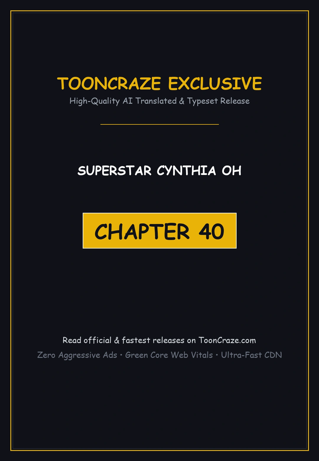Superstar Cynthia Oh Chapter 40 - Page 1